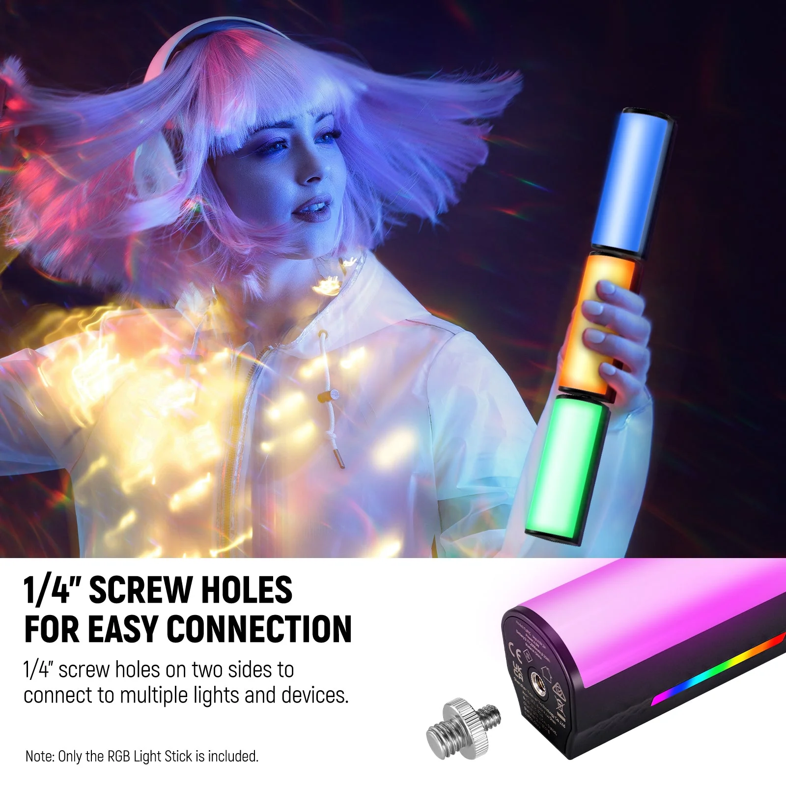NEEWER TL97C RGB Magnetic Handheld Light Stick - Image 7