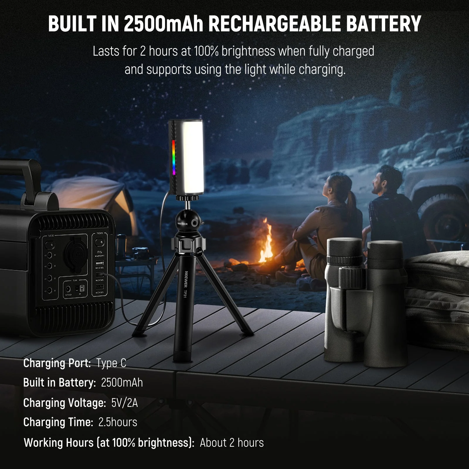 NEEWER TL97C RGB Magnetic Handheld Light Stick - Image 8