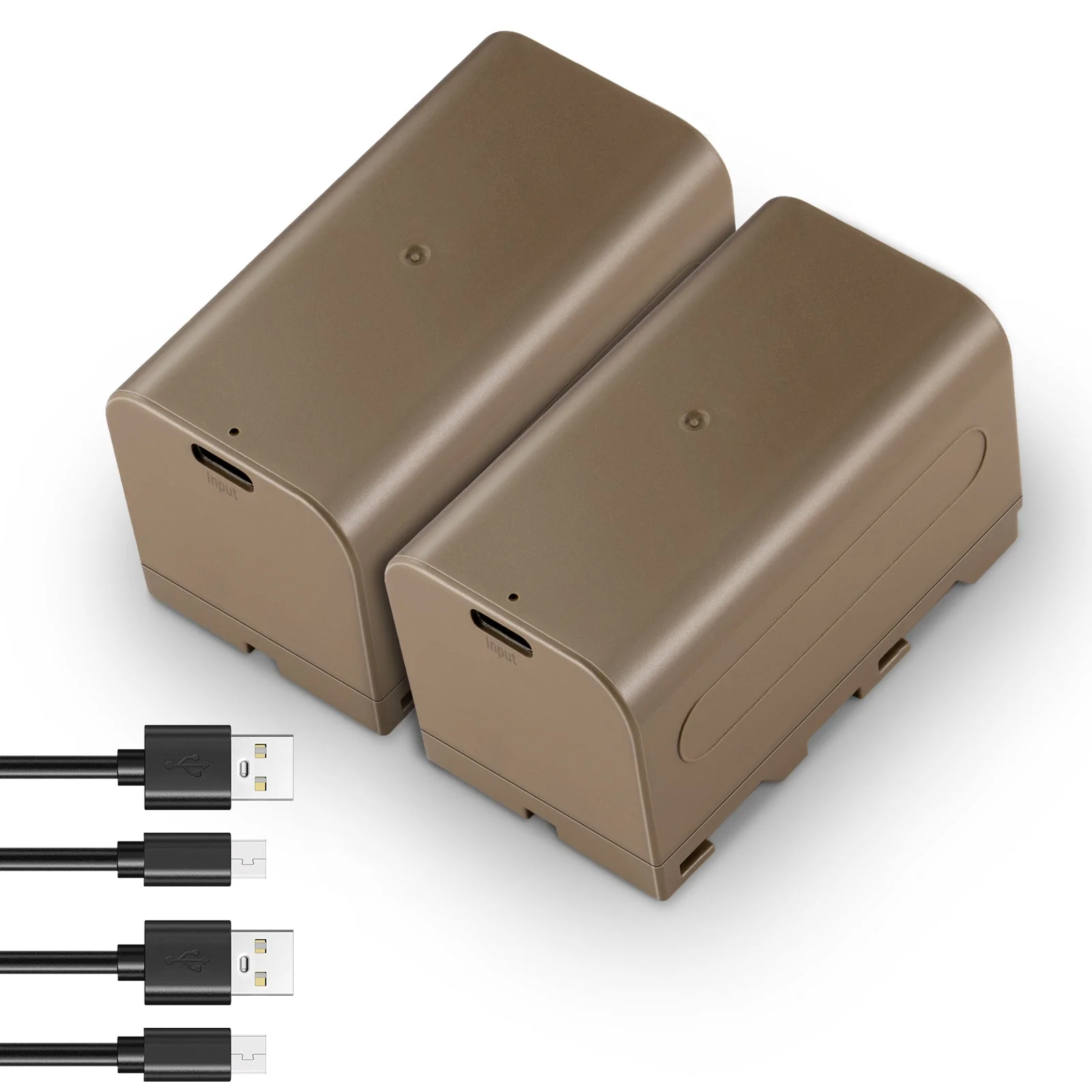 NEEWER TNP-F750 2 Pack 4400mAh Replacement Batteries for NP-F750