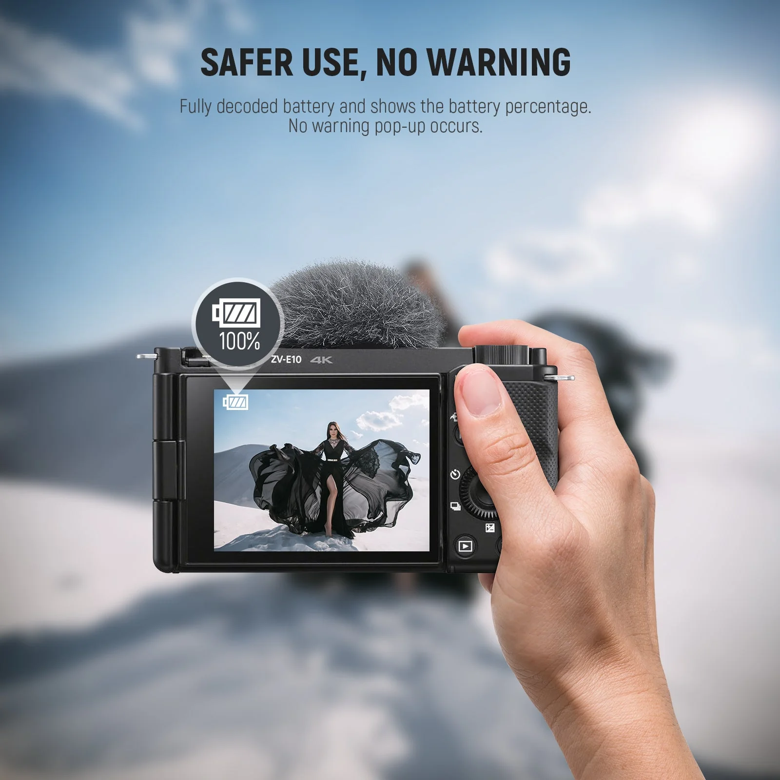 NEEWER TNP-FW50 1030mAh NP-FW50 Replacement Camera Battery - Image 7