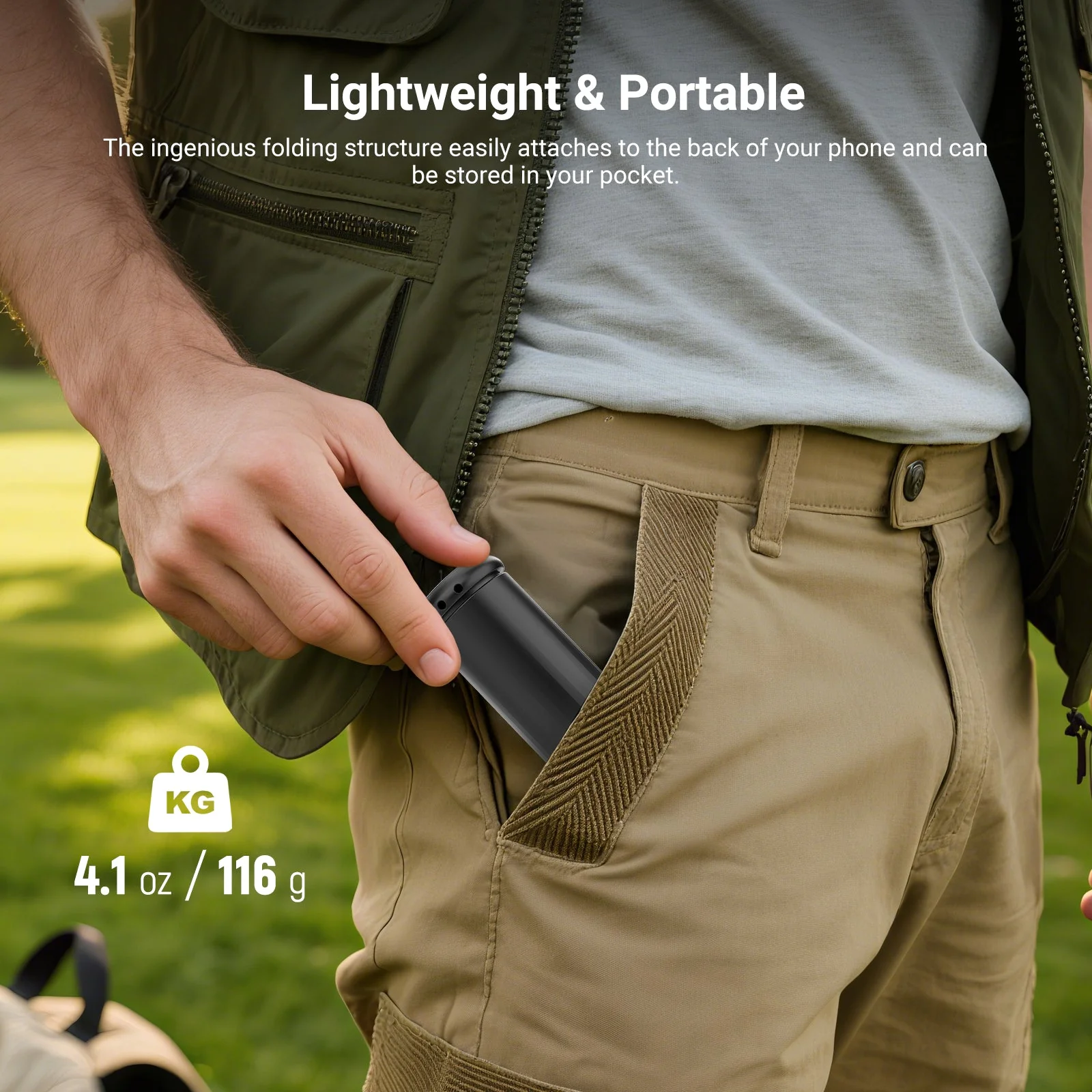 NEEWER TP016 Magnetic Airplane Phone Holder with Mini Tripod - Image 6