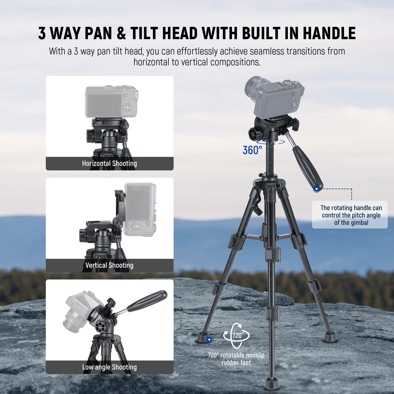 NEEWER BASICS TP02 Mini Desk Tripod - Image 3