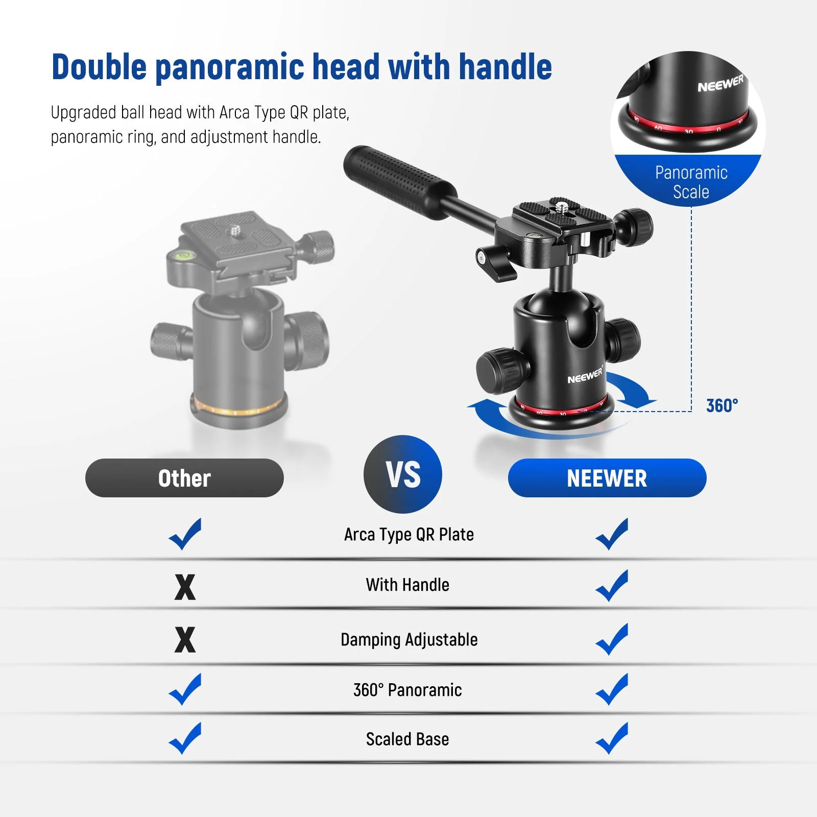 NEEWER TP27 73.6" Aluminum Monopod Tripod - Image 6