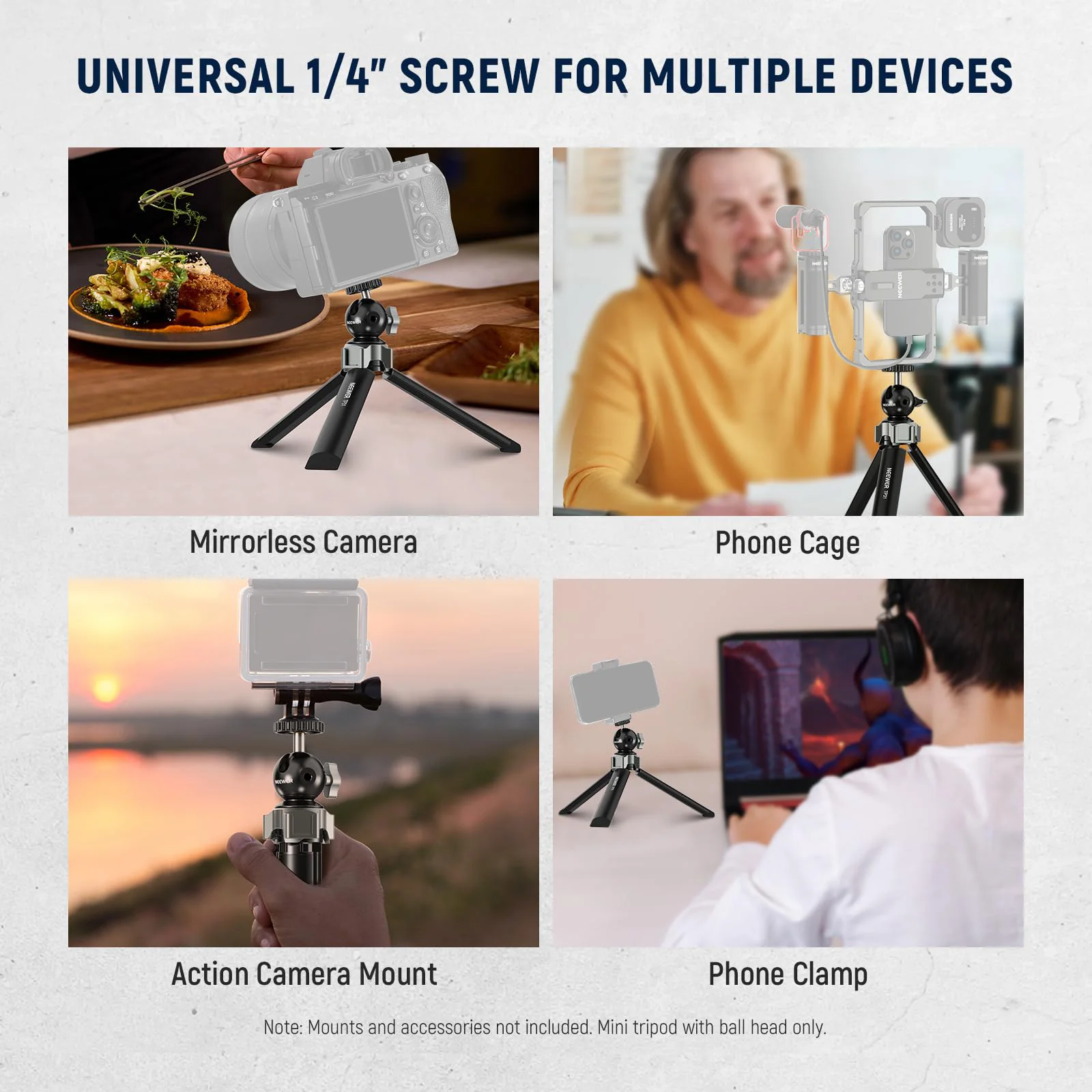 NEEWER TP31 Metal Mini Tripod - Image 4