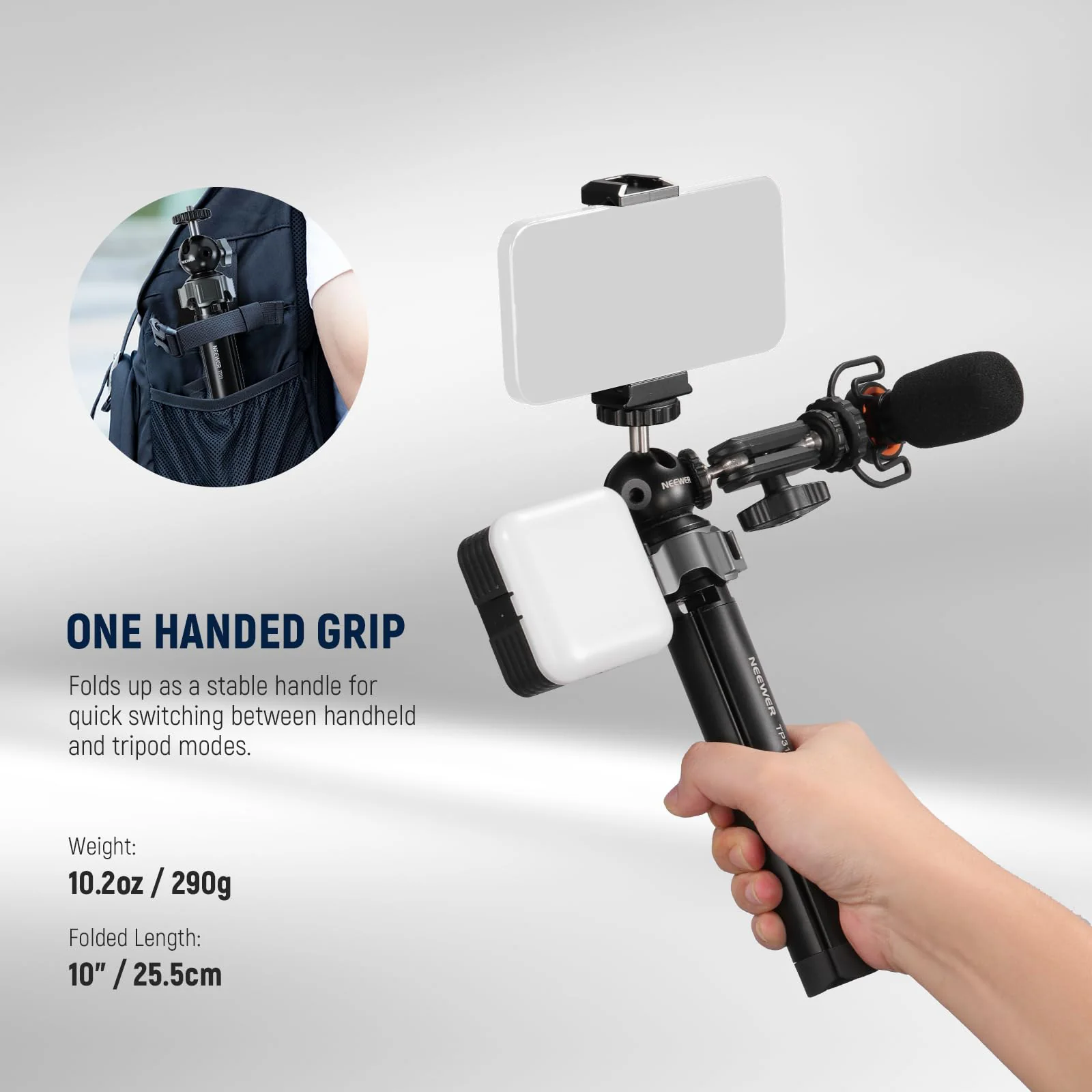 NEEWER TP31 Metal Mini Tripod - Image 7