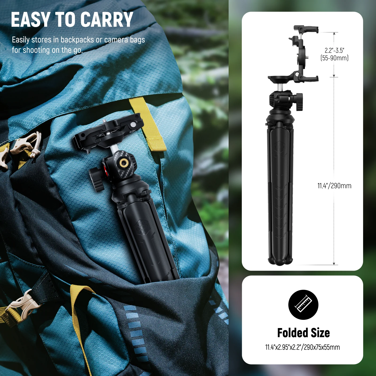 NEEWER TP35 Flexible Mini Tripod with Remote - Image 8