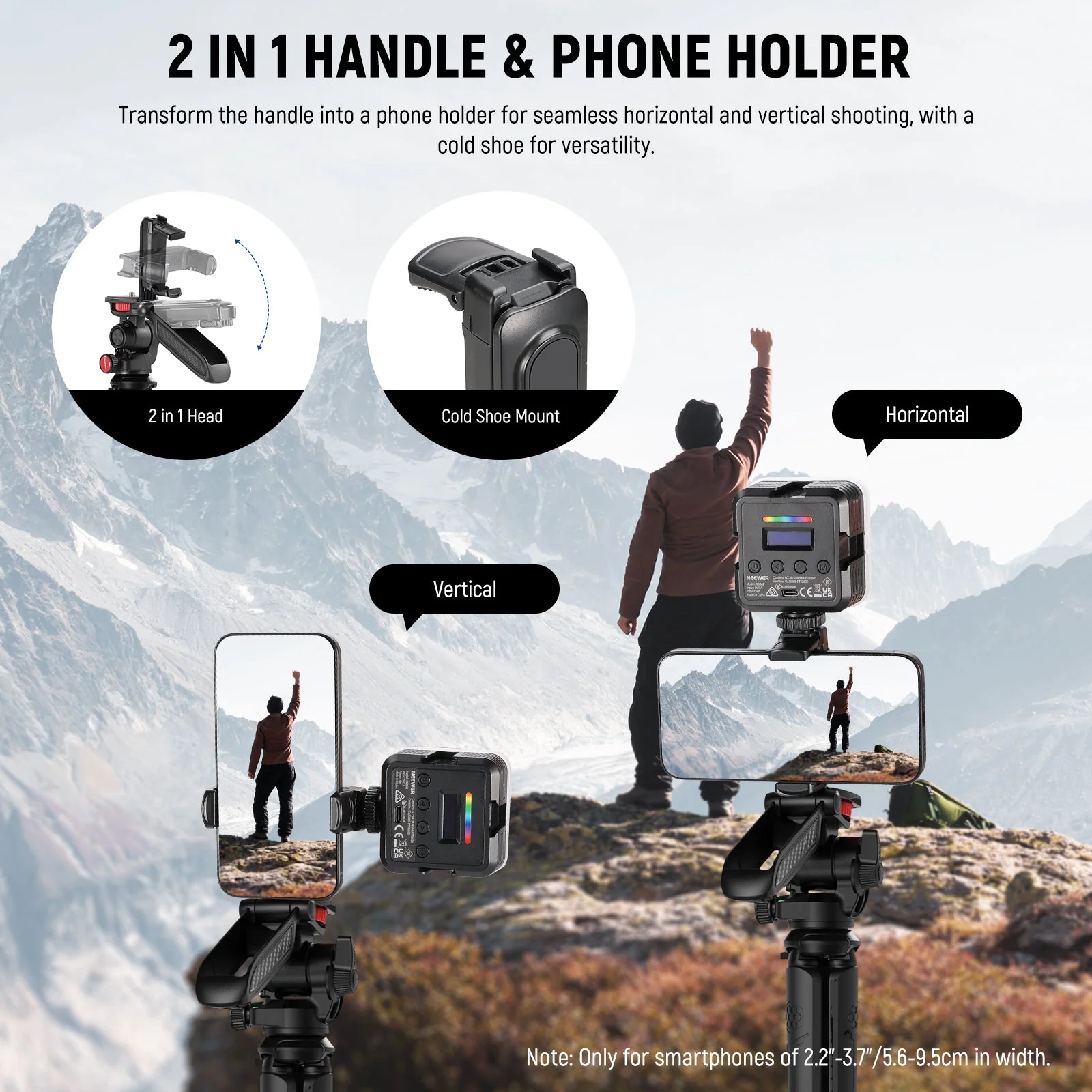 NEEWER TP36 Mini Flexible Tripod for Phone Camera Action Camera - Image 4