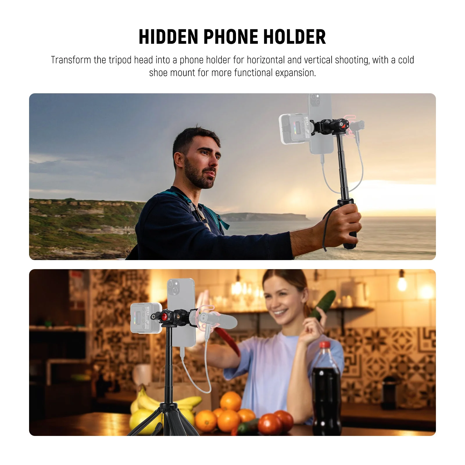 NEEWER TP38 15" Mini Tripod for Phone Action Camera - Image 4