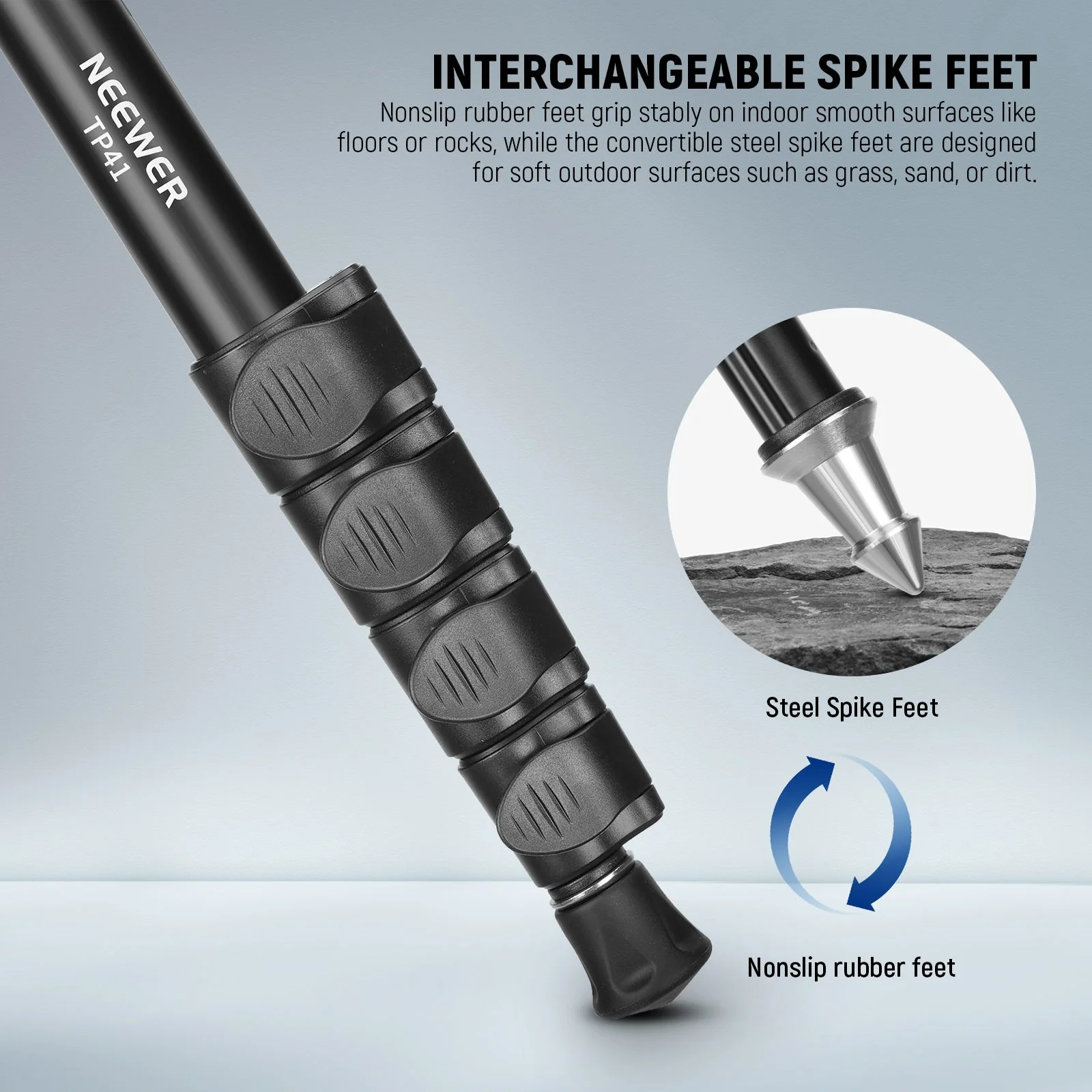 NEEWER TP41 61"/155cm Aluminum Alloy Camera Monopod Stand - Image 5