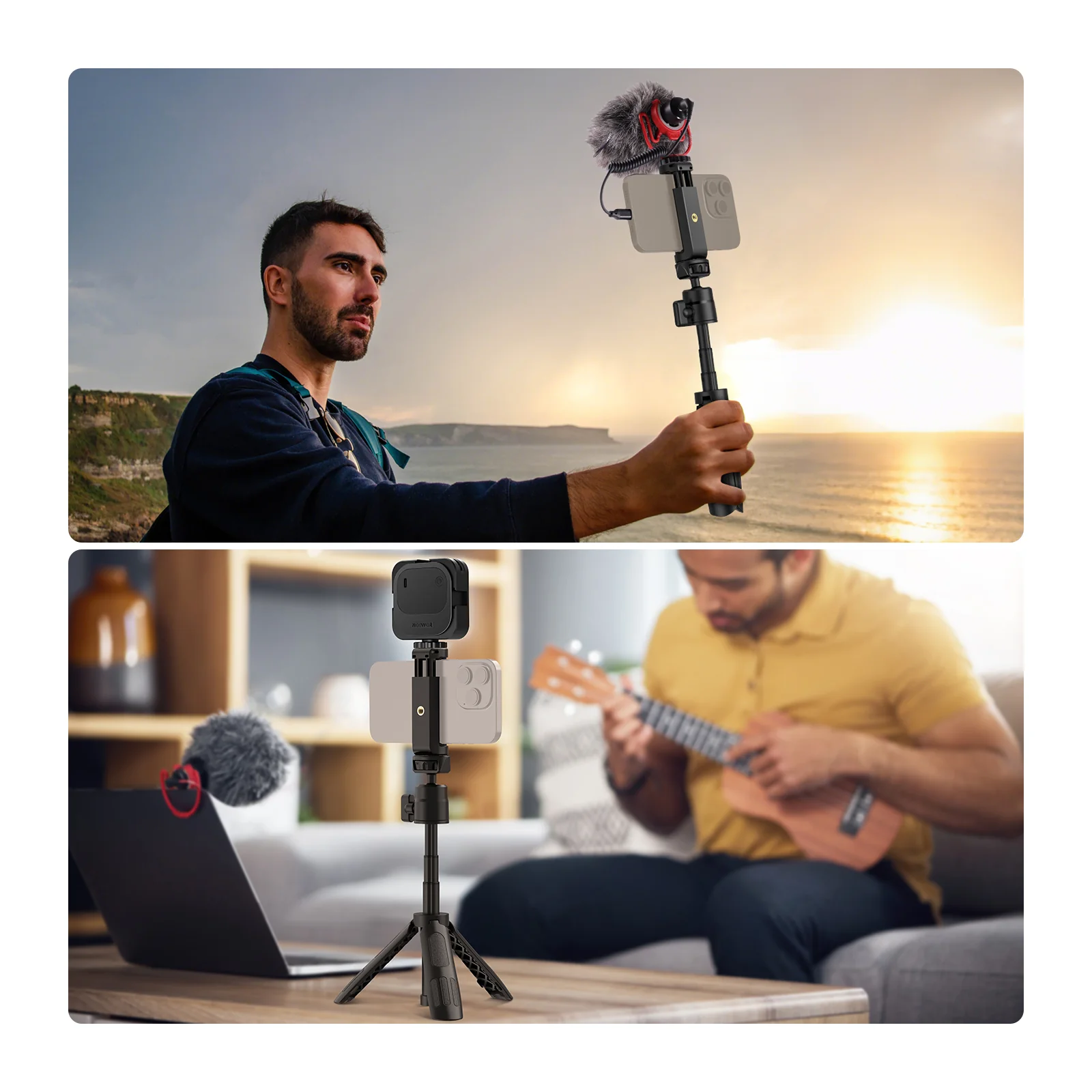 NEEWER TP43 Mini Desktop Selfie Stick Tripod for Phone Camera - Image 15