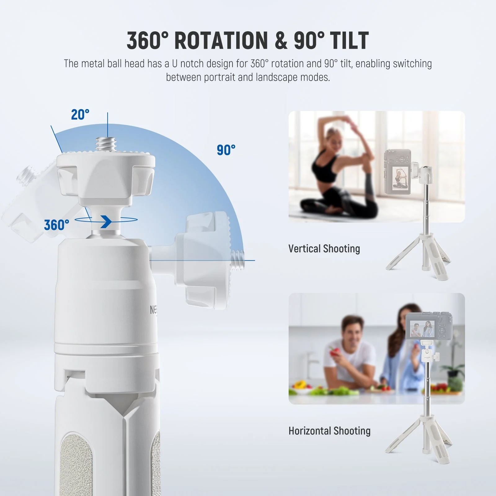 NEEWER TP43 Mini Desktop Selfie Stick Tripod for Phone Camera - Image 3