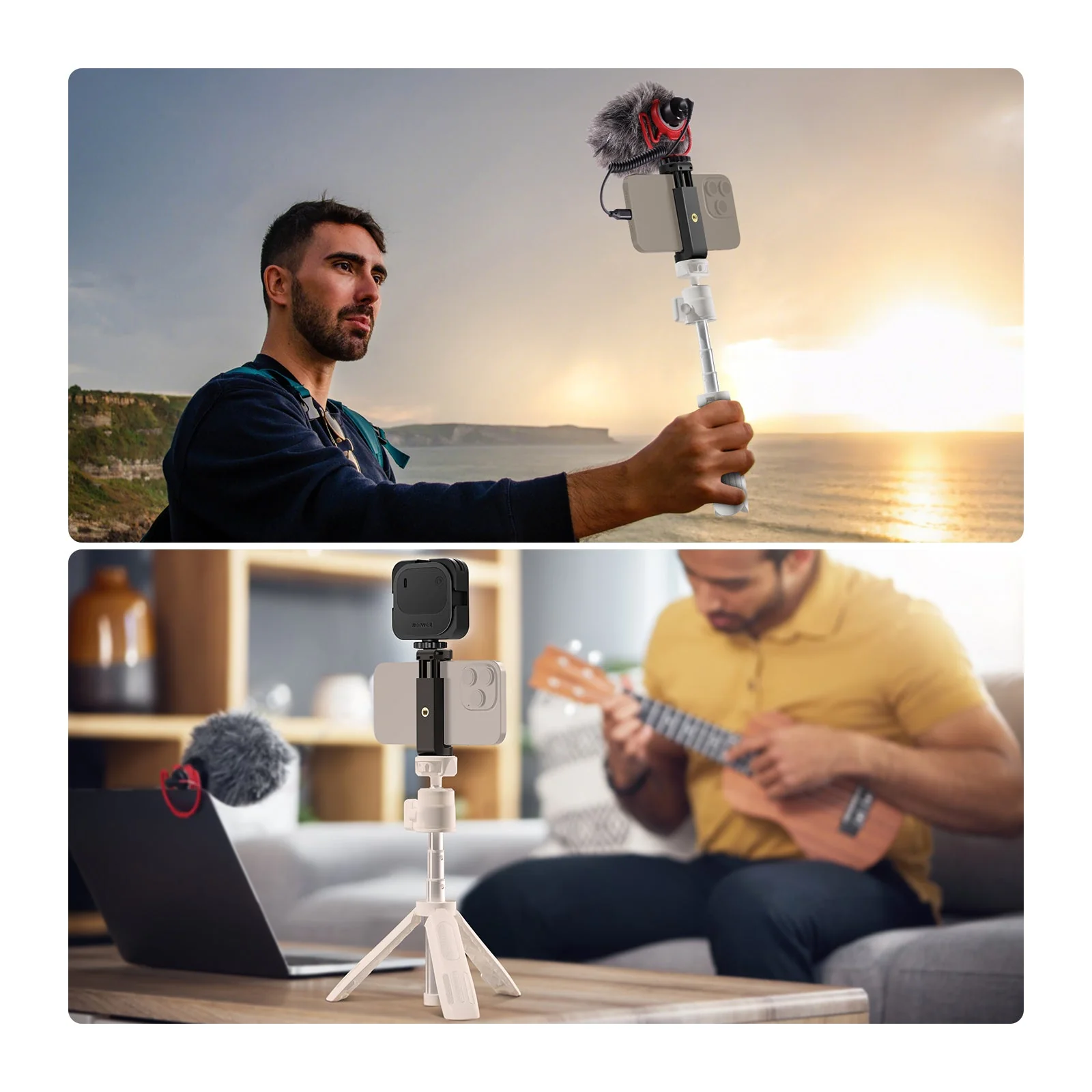 NEEWER TP43 Mini Desktop Selfie Stick Tripod for Phone Camera - Image 7