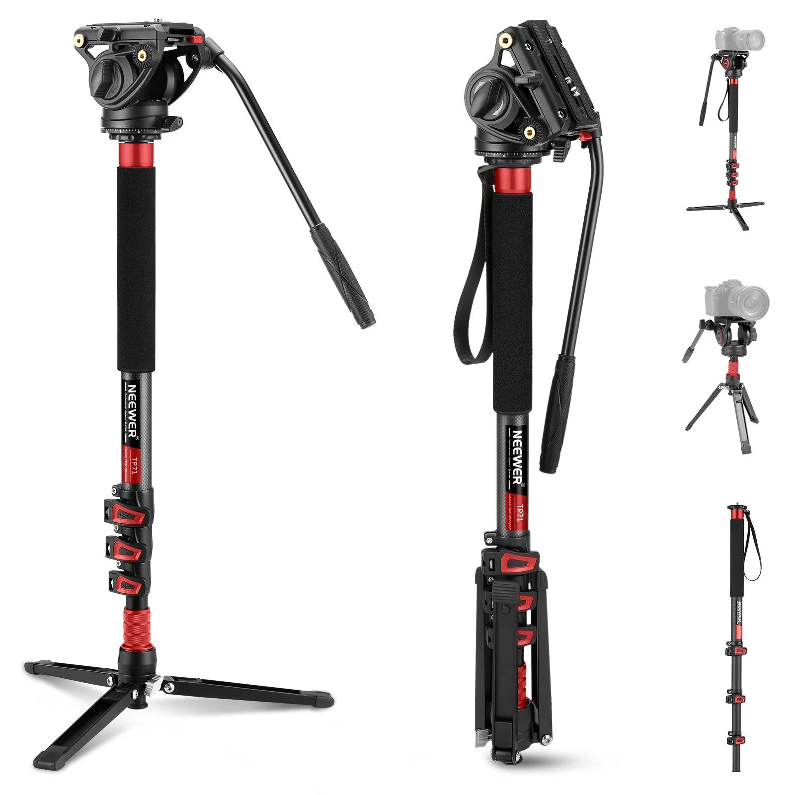 NEEWER TP71 67.7" Pro Carbon Fiber Camera Monopod