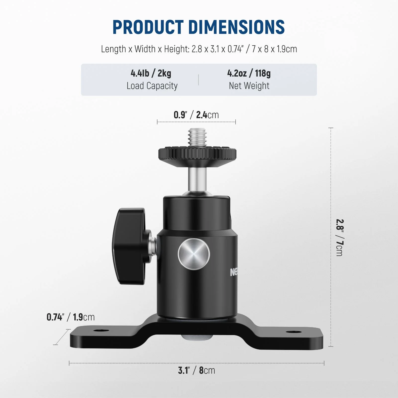 NEEWER TS008 2 Pack T Type Wall Ceiling Mount - Image 7