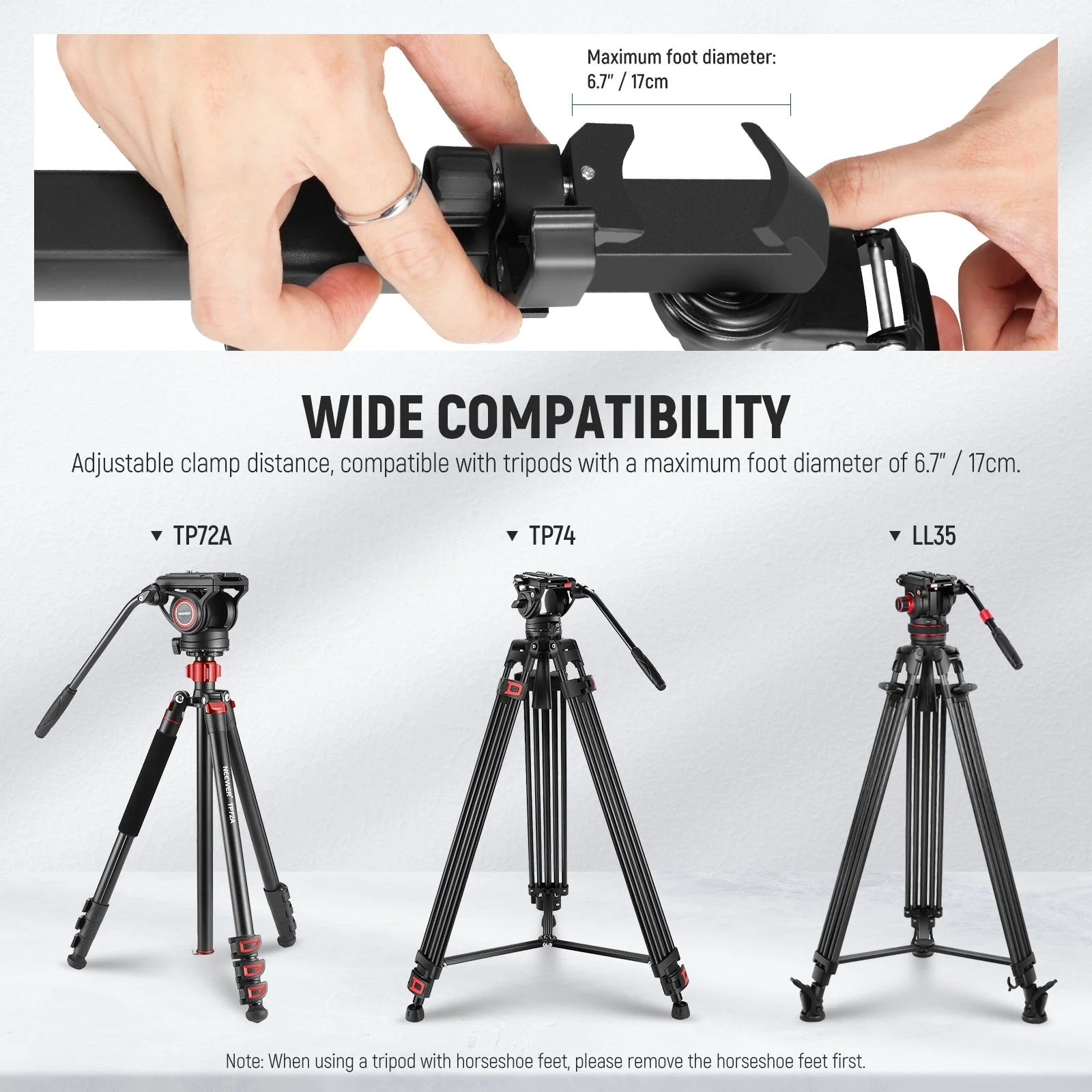 NEEWER TS009 Quick Lock Release Photography Tripod Dolly - Image 6