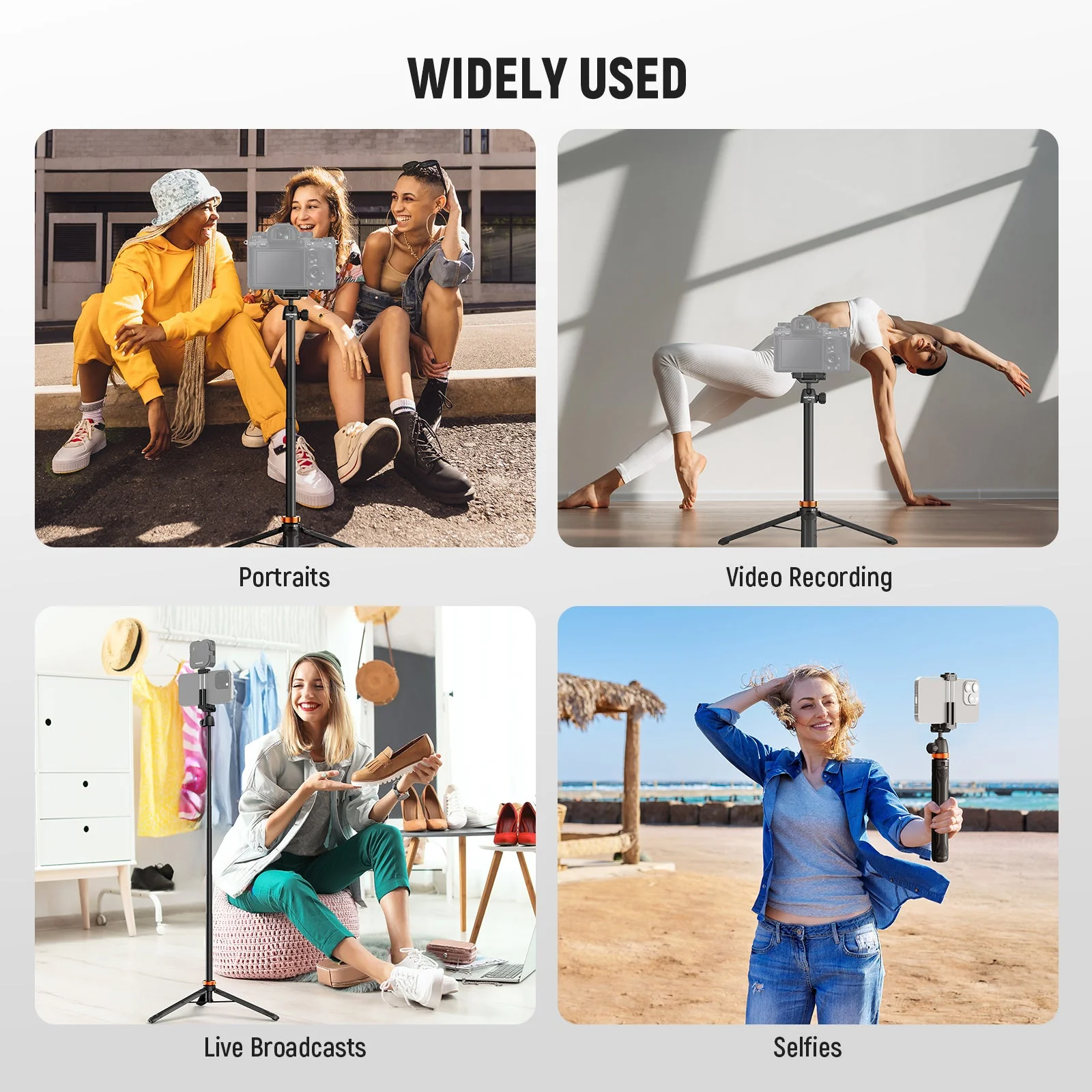 NEEWER BASICS TS04 59" Selfie Stick Tripod - Image 5