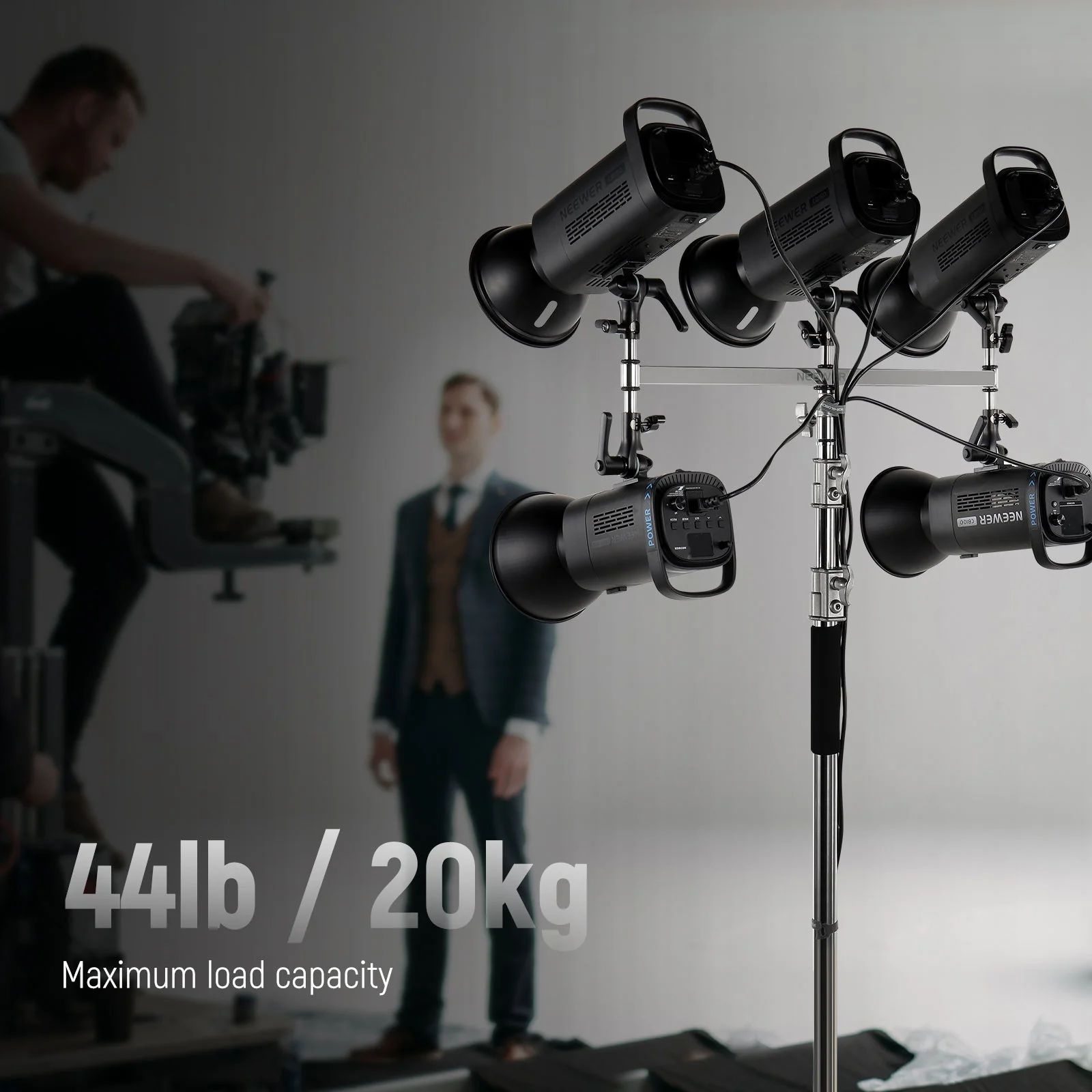 NEEWER UA005 Baby Triple Header Boom Arm - Image 5