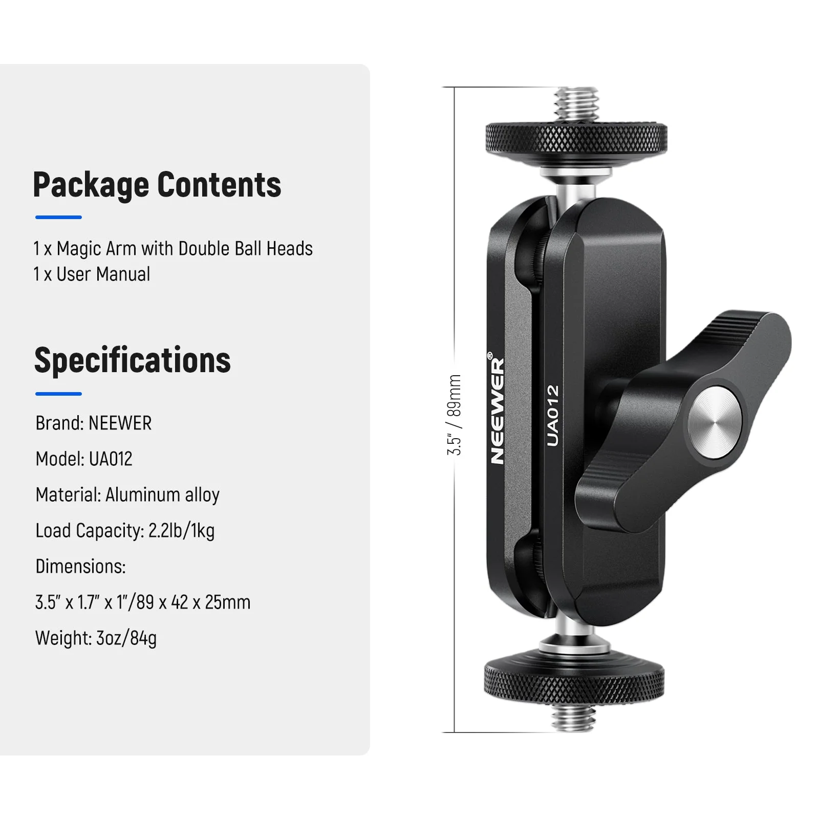 NEEWER UA012 Flexible Articulating Magic Arm - Image 7