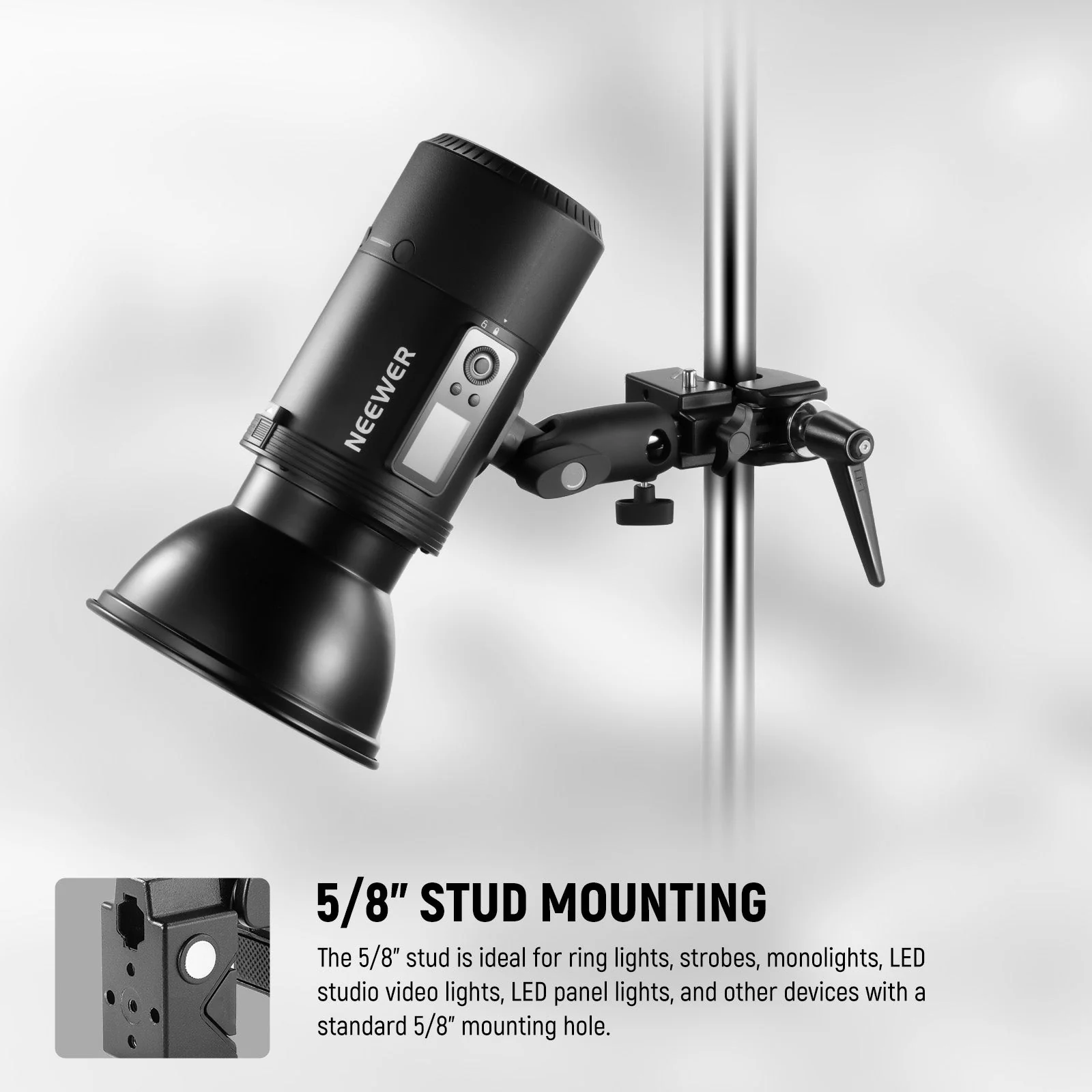 NEEWER UA017 Aluminum Heavy Duty Super Clamp - Image 3