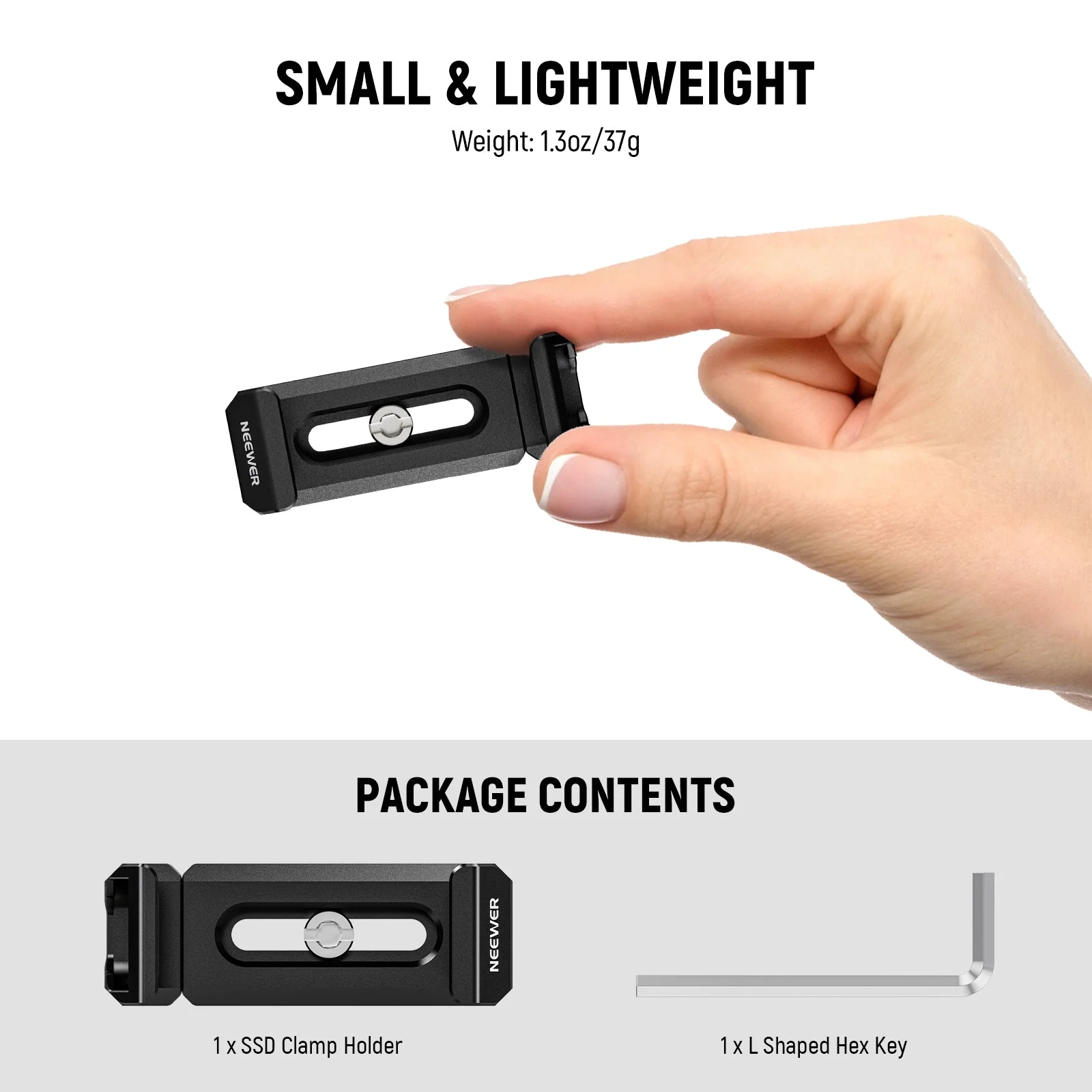 NEEWER UA051 T5/T7/T9 Portable SSD Holder Mount for iPhone 16 15 Pro/Pro Max Cage - Image 8