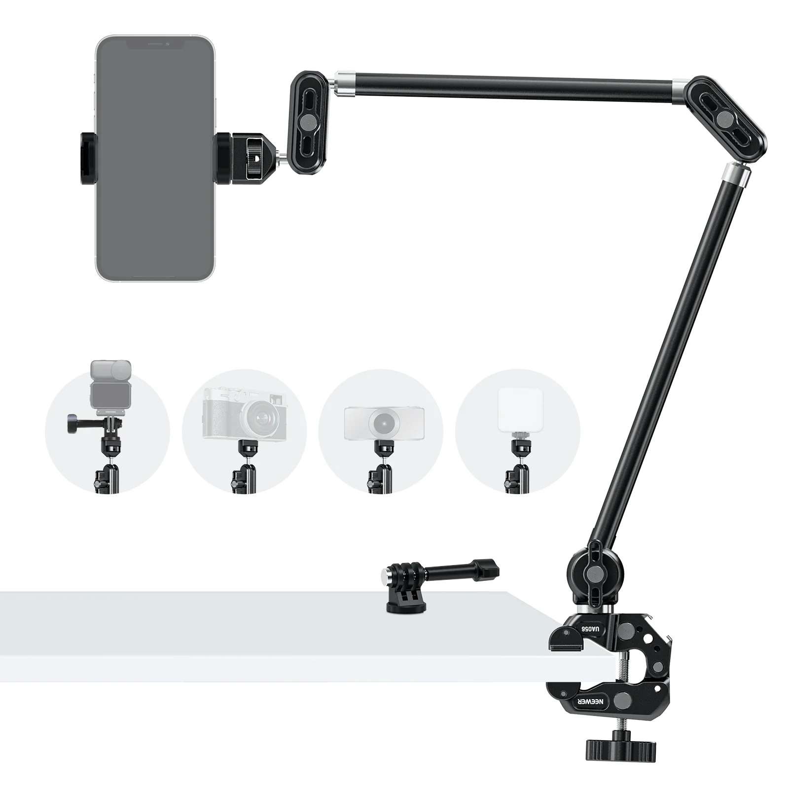 NEEWER UA056 30" Articulating Magic Arm with Super Clamp