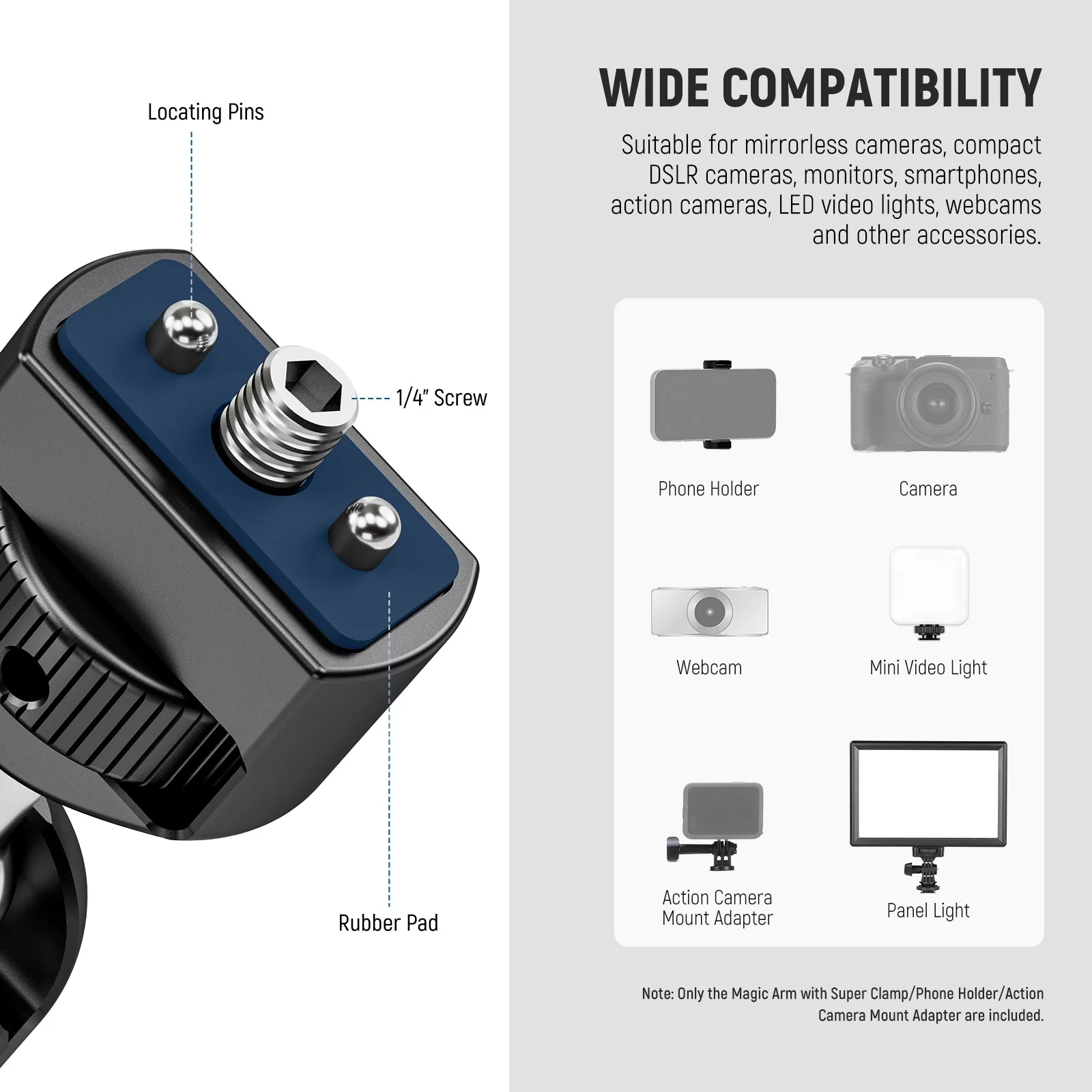 NEEWER UA056 30" Articulating Magic Arm with Super Clamp - Image 5