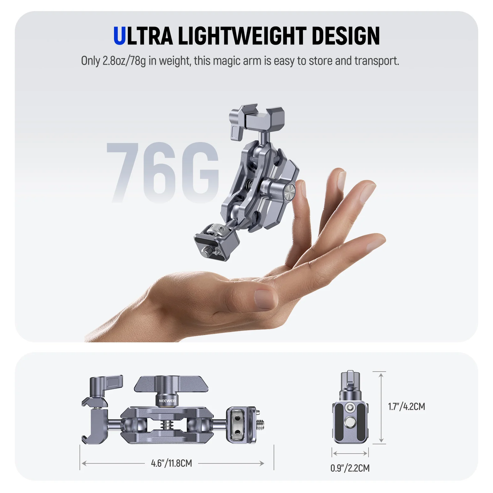 NEEWER UA072 Lightweight Magic Arm - Image 6