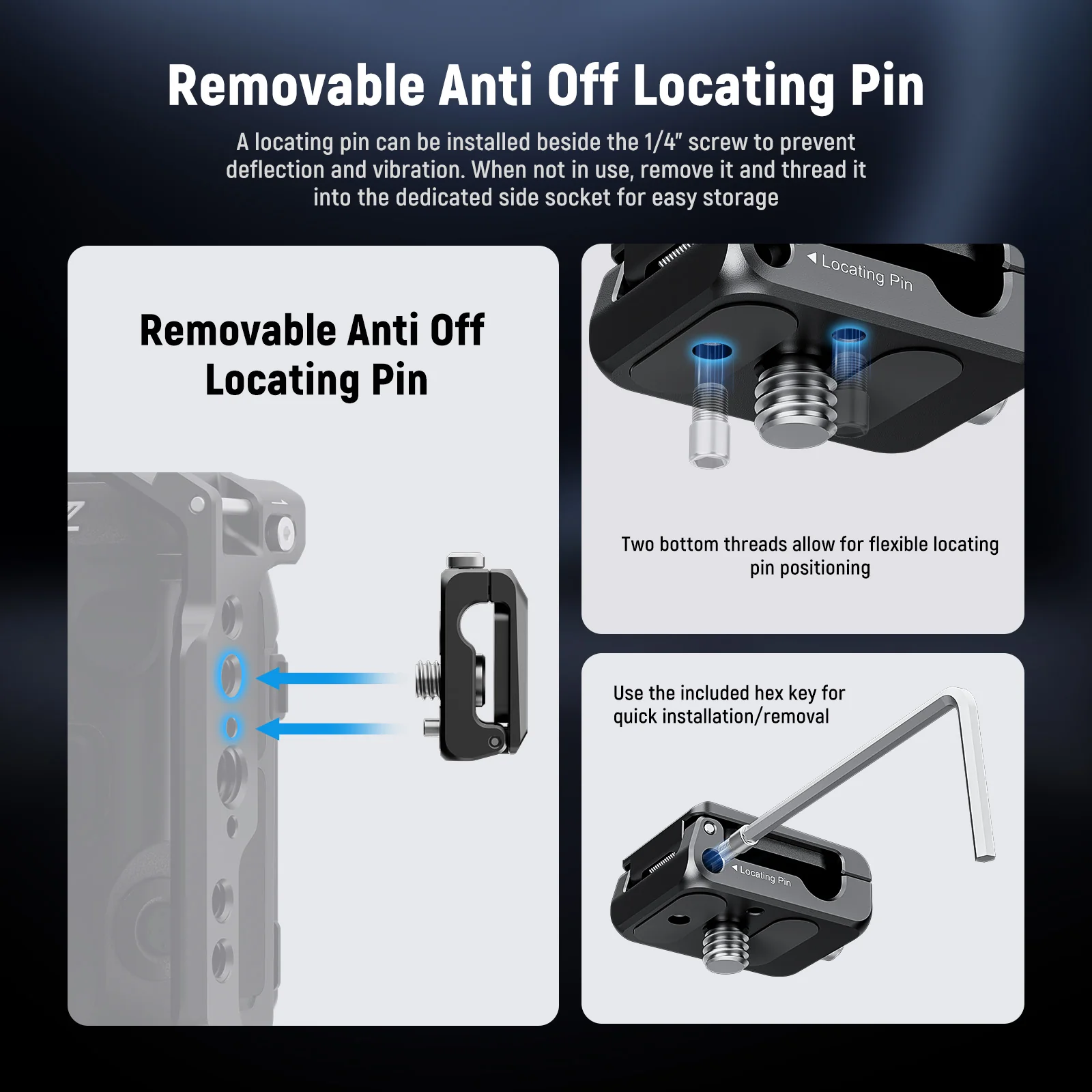 NEEWER UA073 Spring Loaded Cable Clamp - Image 11