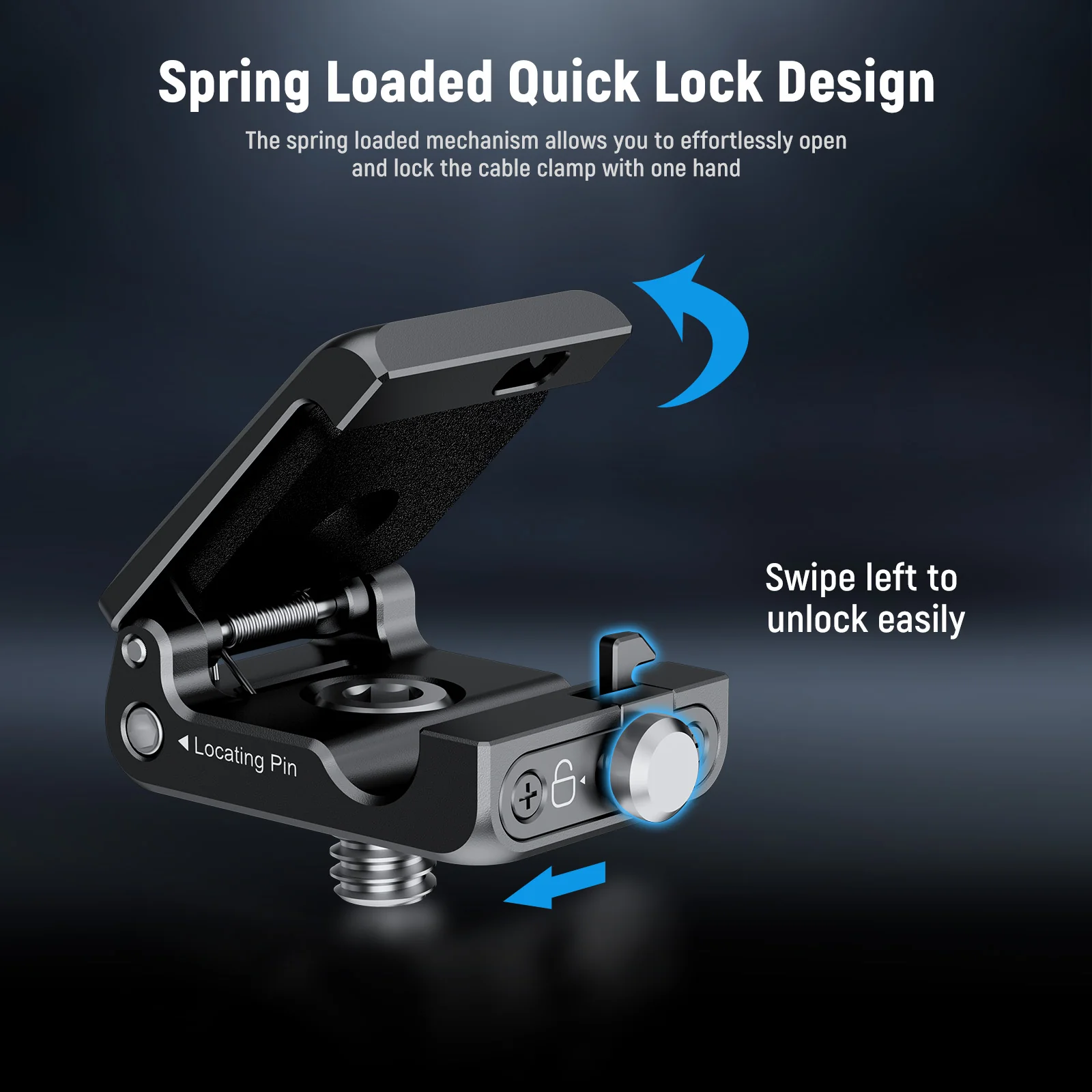 NEEWER UA073 Spring Loaded Cable Clamp - Image 12