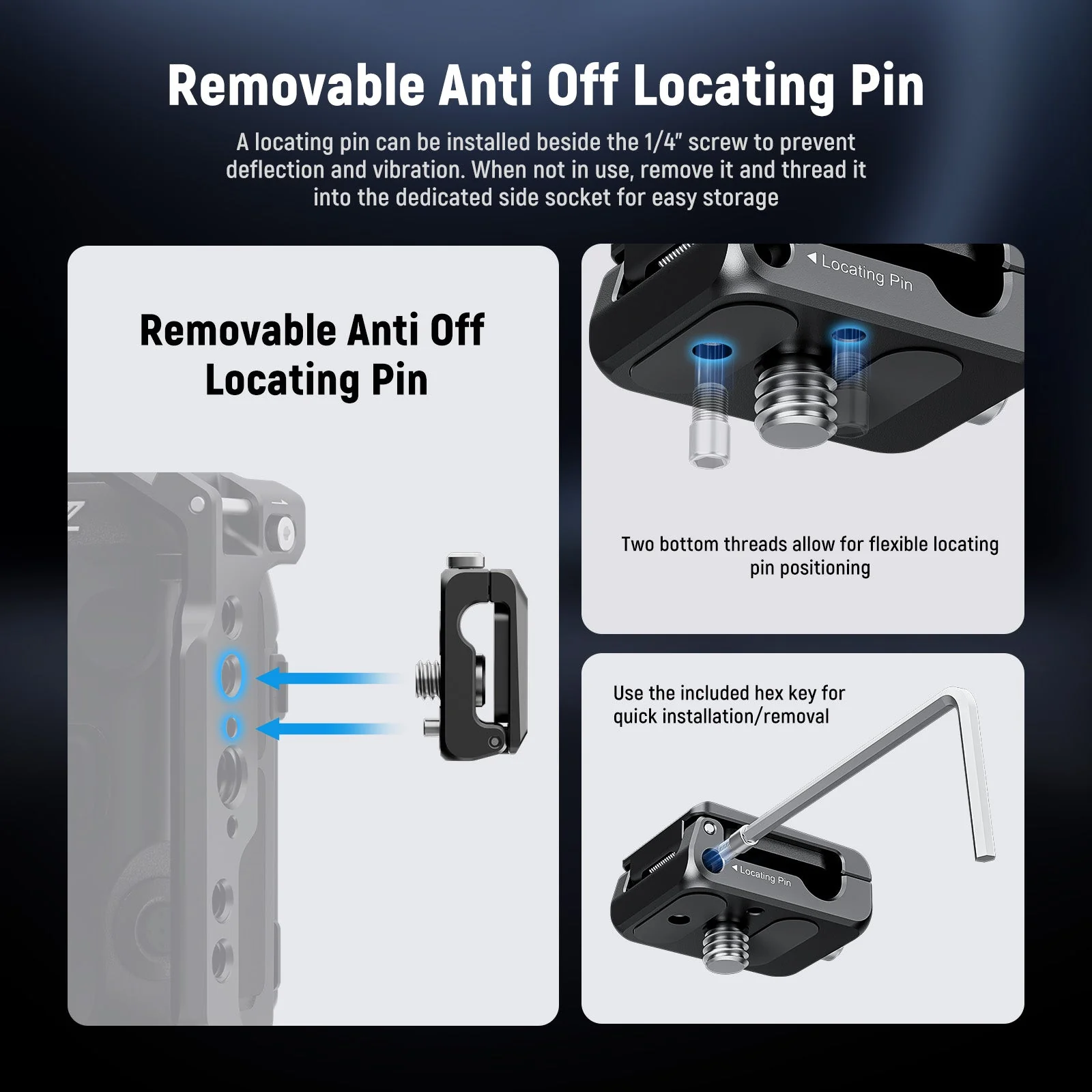 NEEWER UA073 Spring Loaded Cable Clamp - Image 4