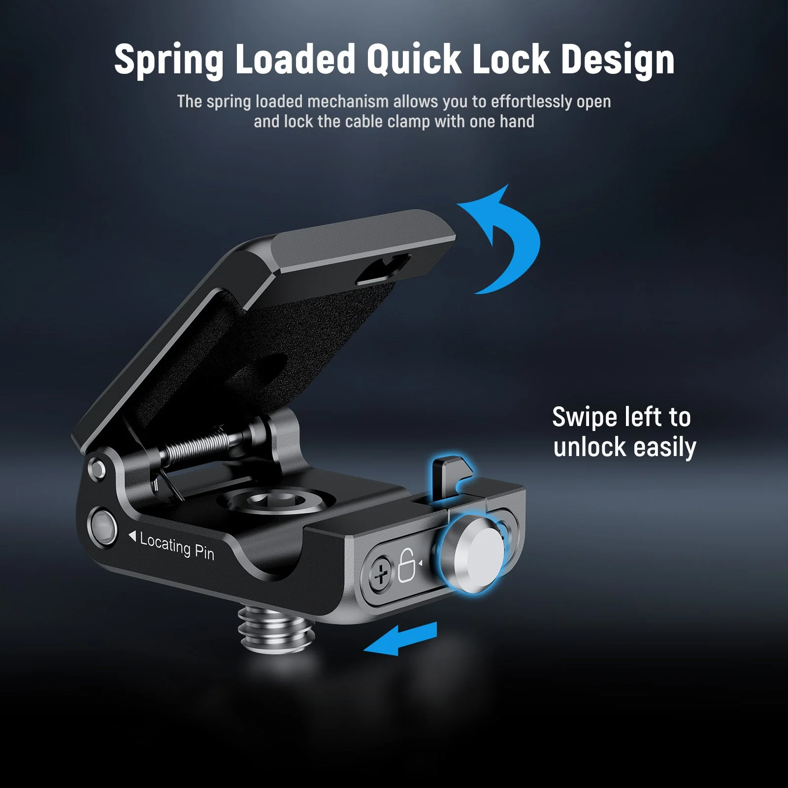 NEEWER UA073 Spring Loaded Cable Clamp - Image 5