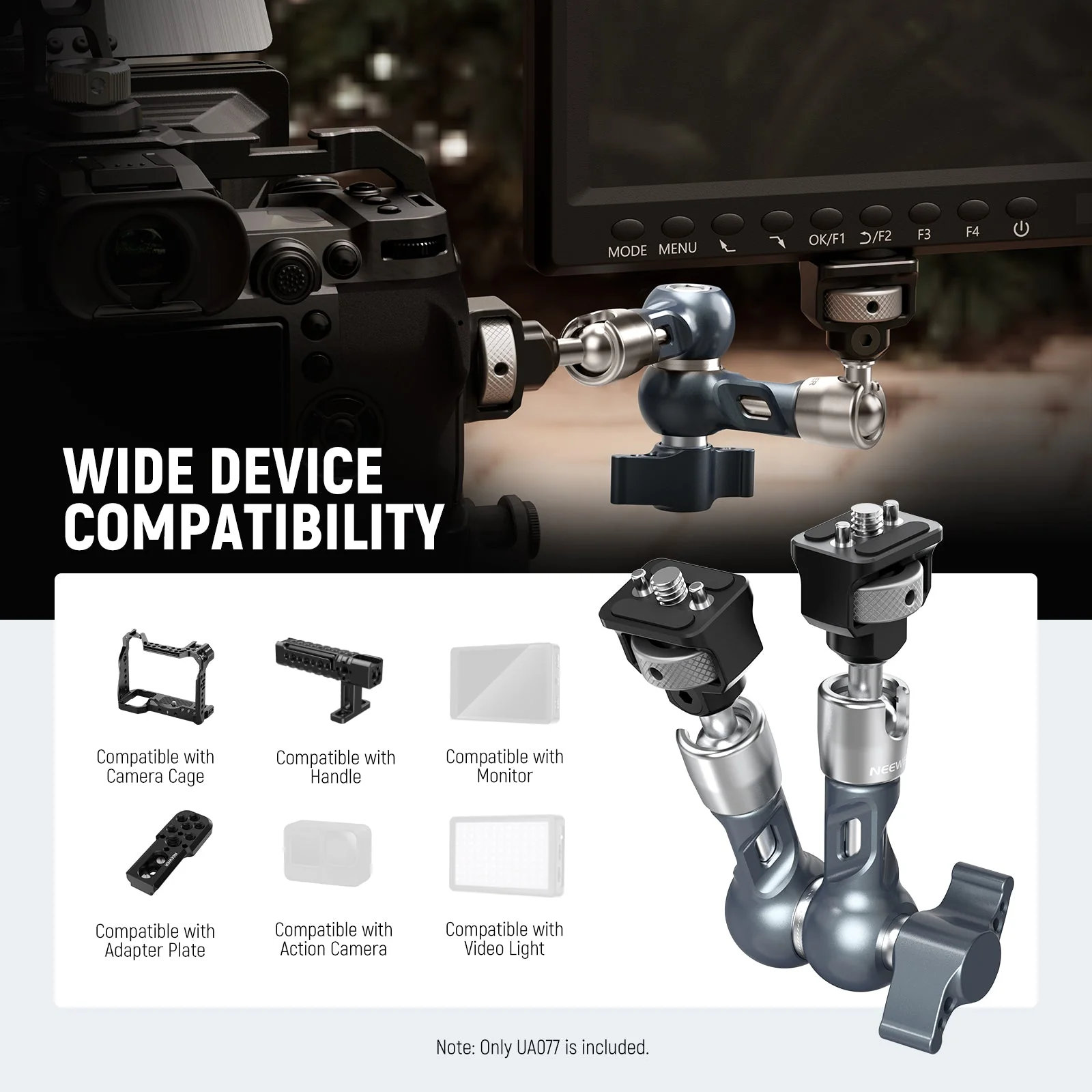 NEEWER UA077 7" Articulating Magic Arm Camera Mount - Image 2