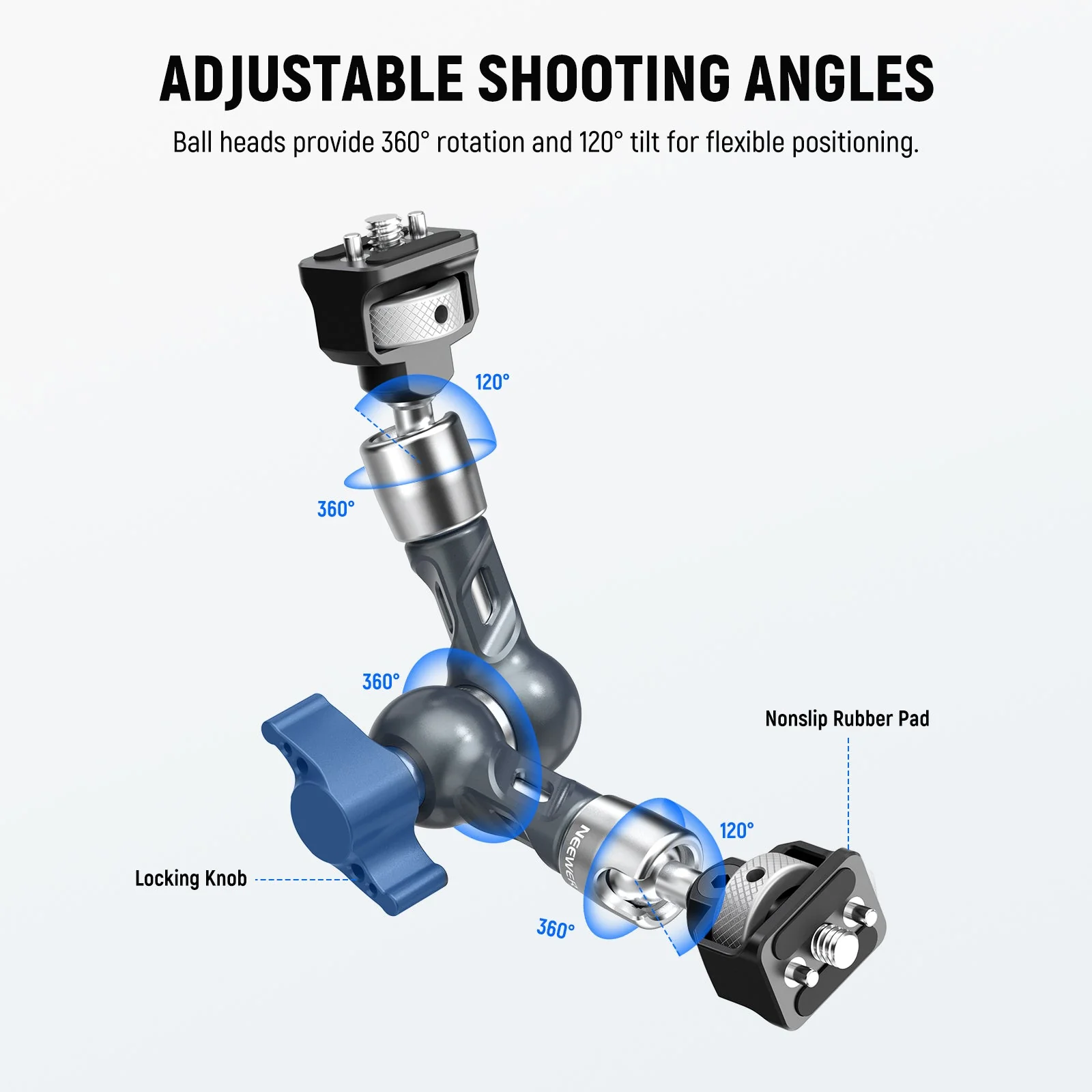 NEEWER UA077 7" Articulating Magic Arm Camera Mount - Image 3