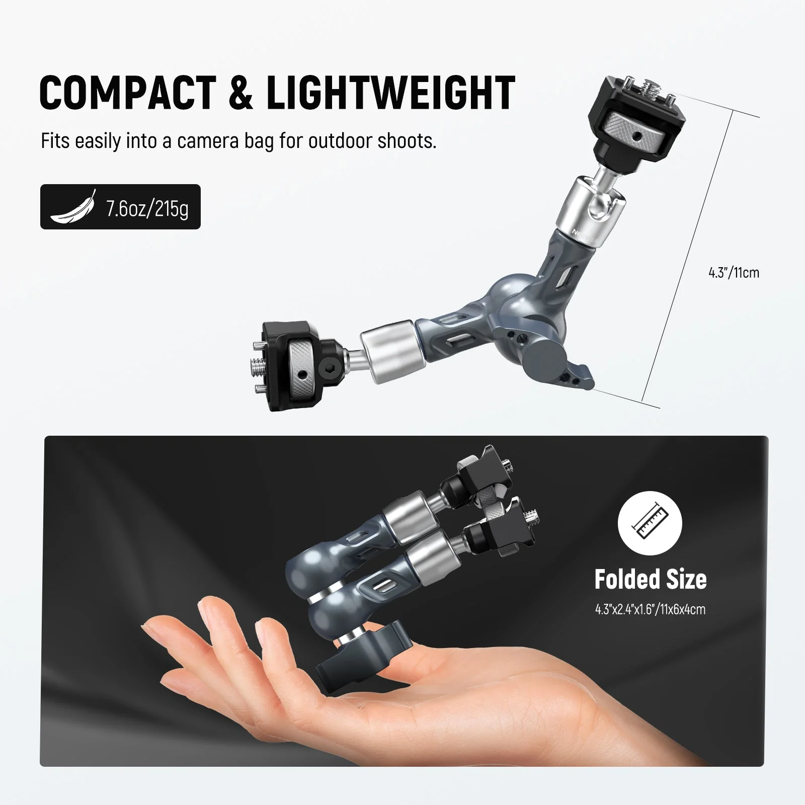 NEEWER UA077 7" Articulating Magic Arm Camera Mount - Image 6