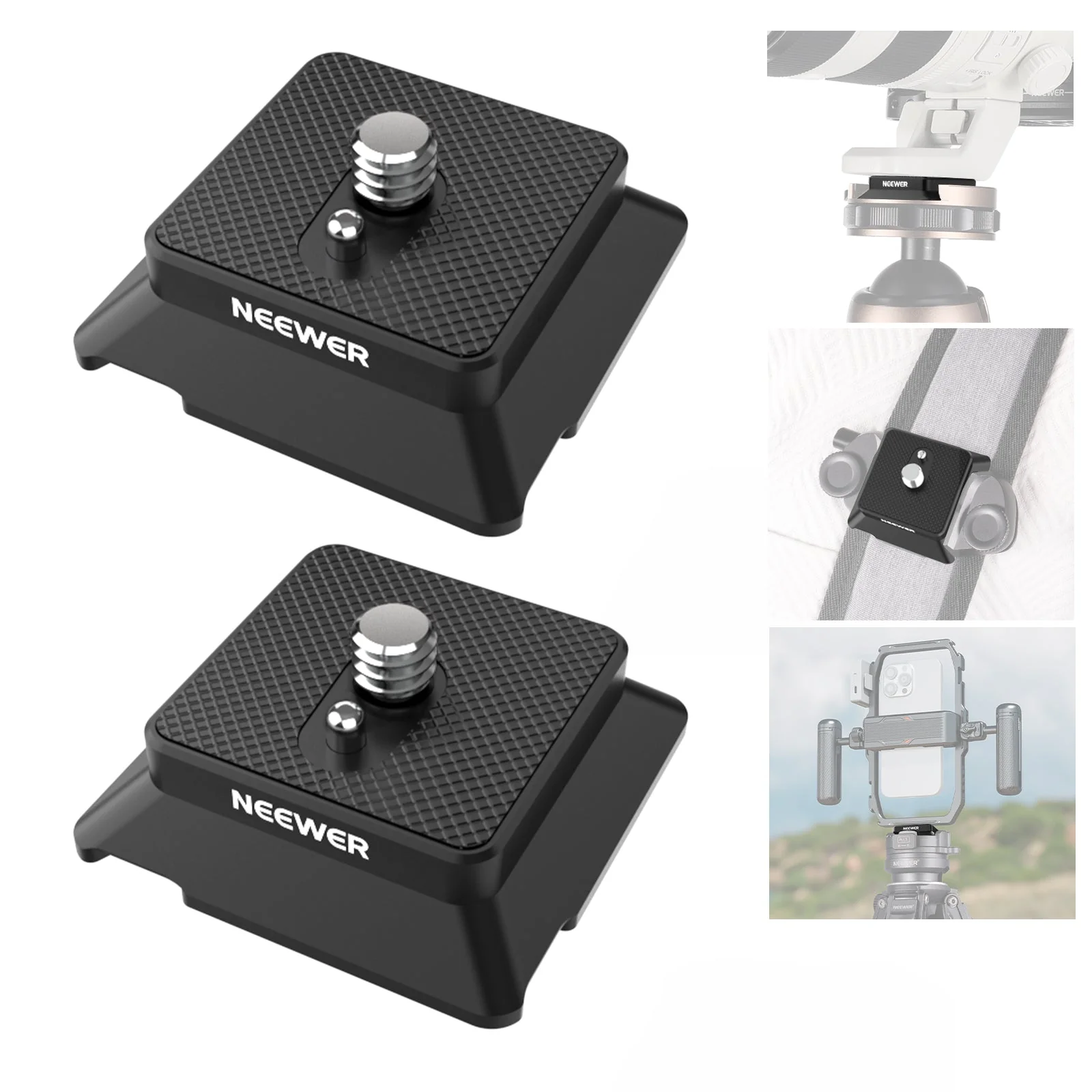 NEEWER UA078 Arca Type Quick Release Plate with 1/4" Screw