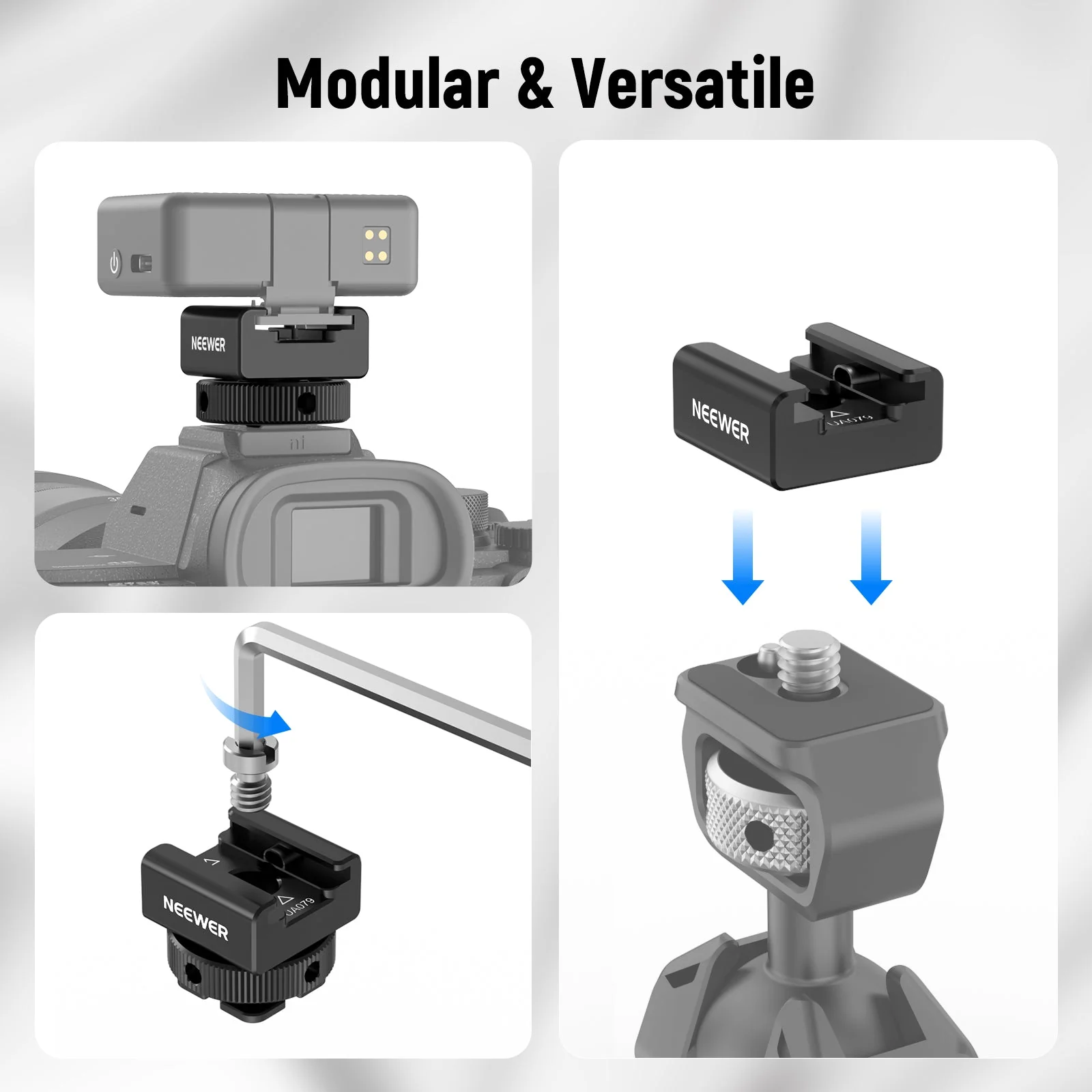 NEEWER UA079 Universal Cold Shoe Mount Adapter - Image 4