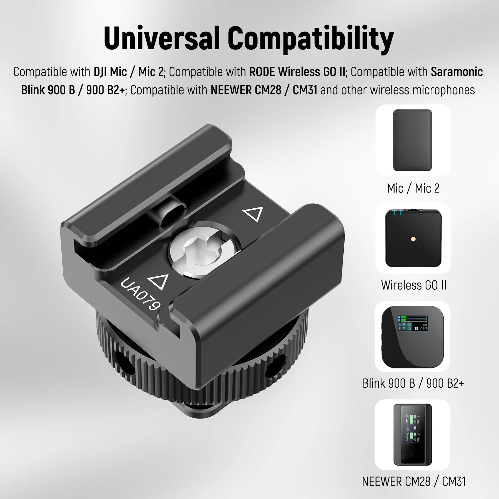 NEEWER UA079 Universal Cold Shoe Mount Adapter - Image 6