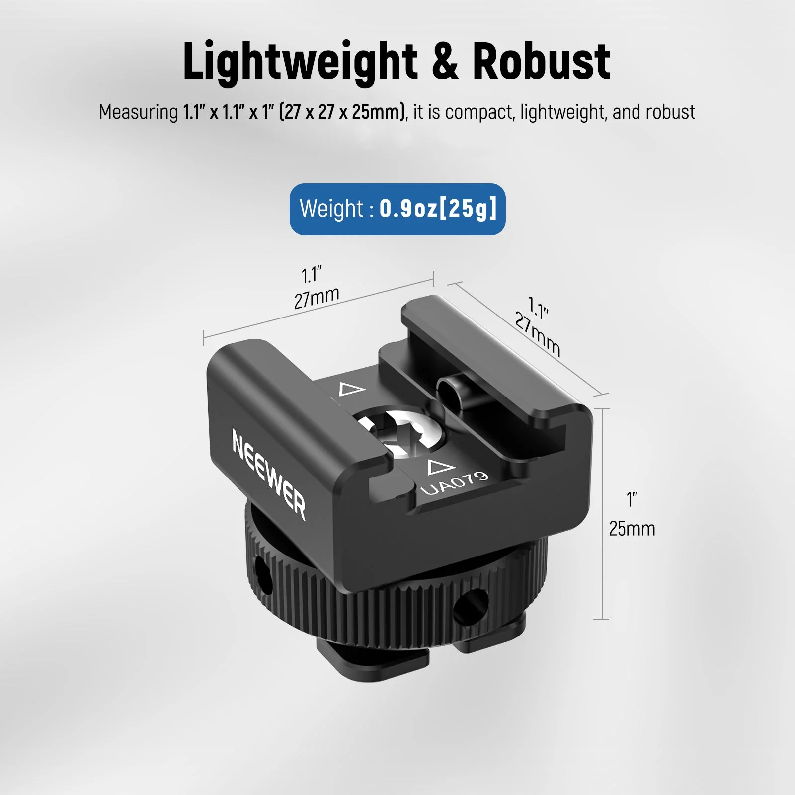 NEEWER UA079 Universal Cold Shoe Mount Adapter - Image 7