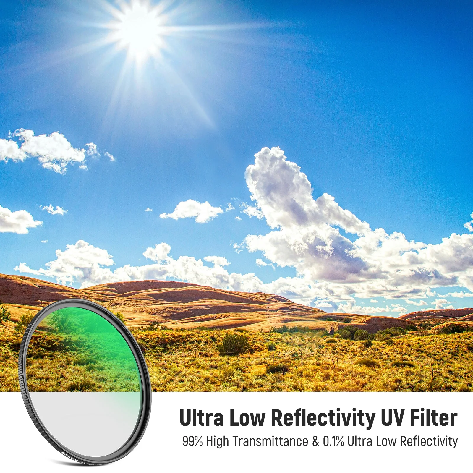 NEEWER Ultra Low Reflectivity UV Lens Filter - Image 2