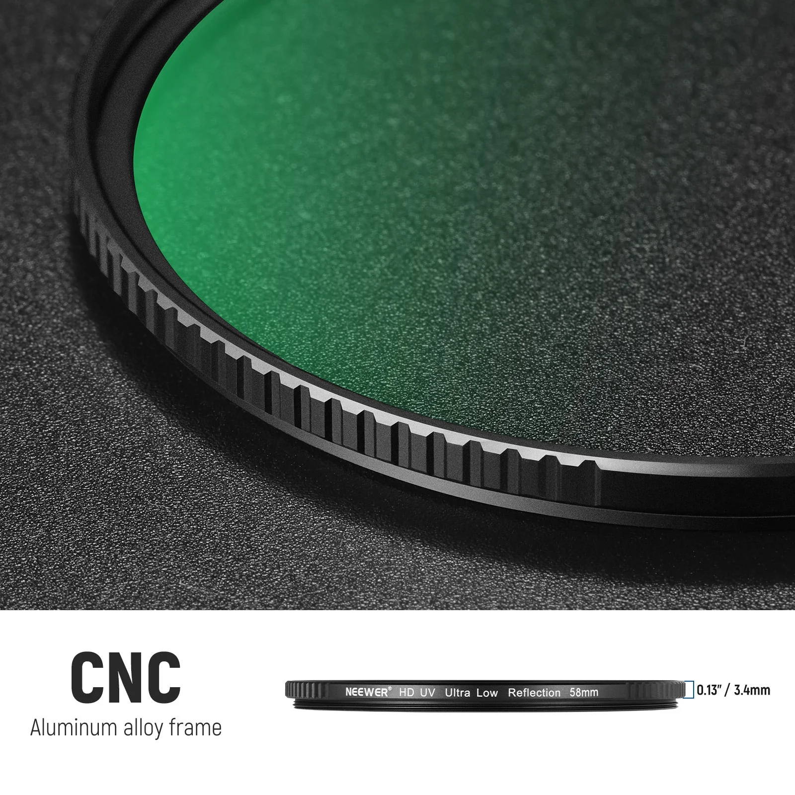 NEEWER Ultra Low Reflectivity UV Lens Filter - Image 7