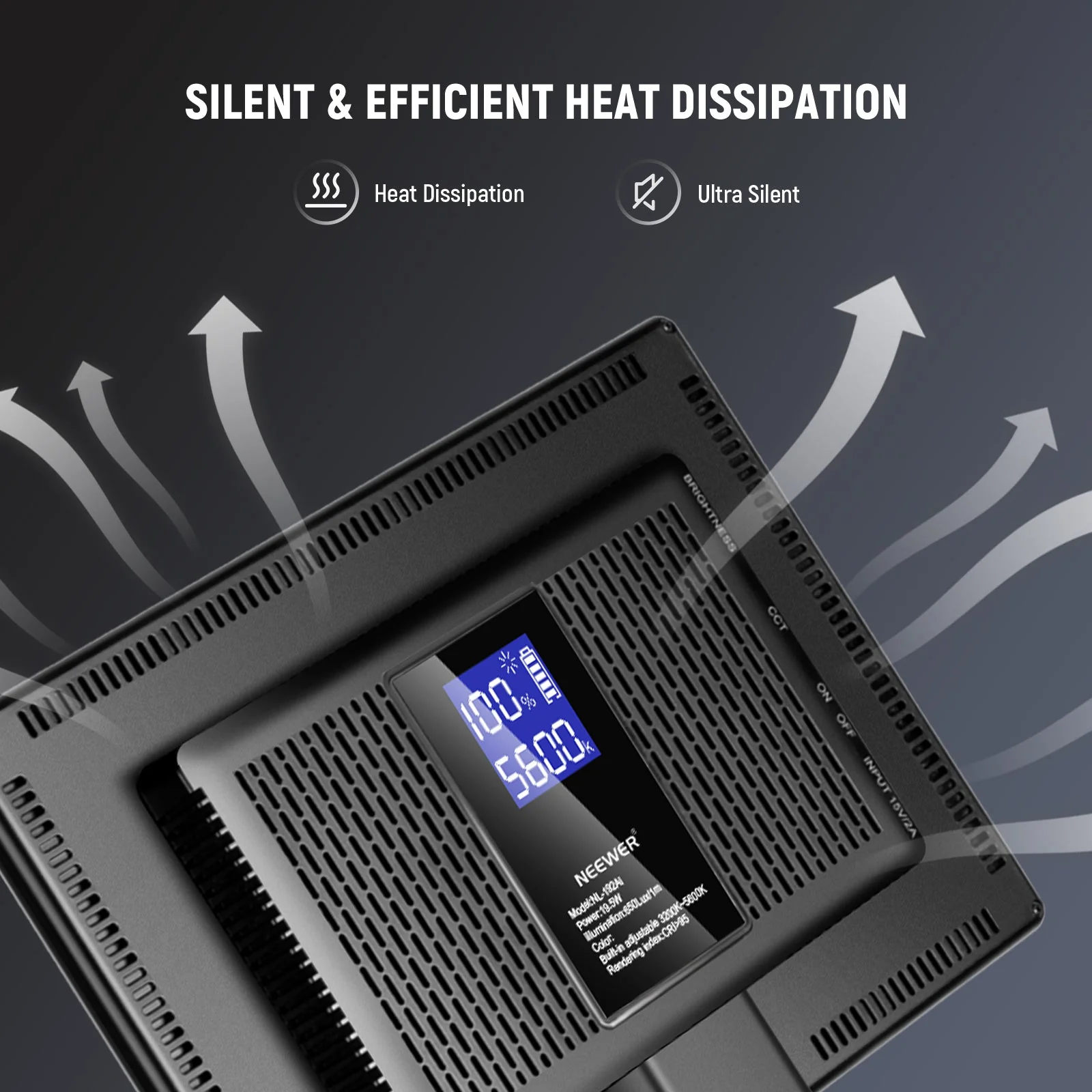 NEEWER NL-192AI Bi-Color LED Panel Light - Image 8