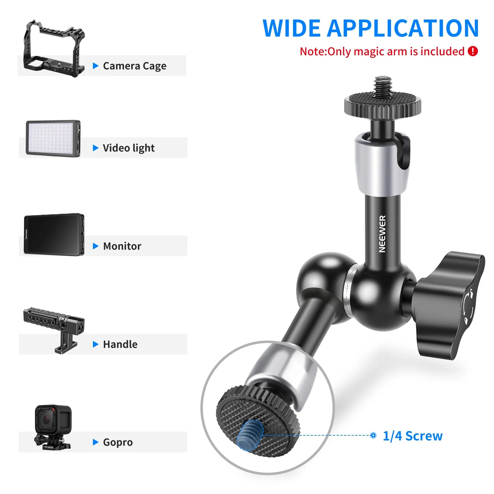 NEEWER ST15 Articulating Magic Arm - Image 3