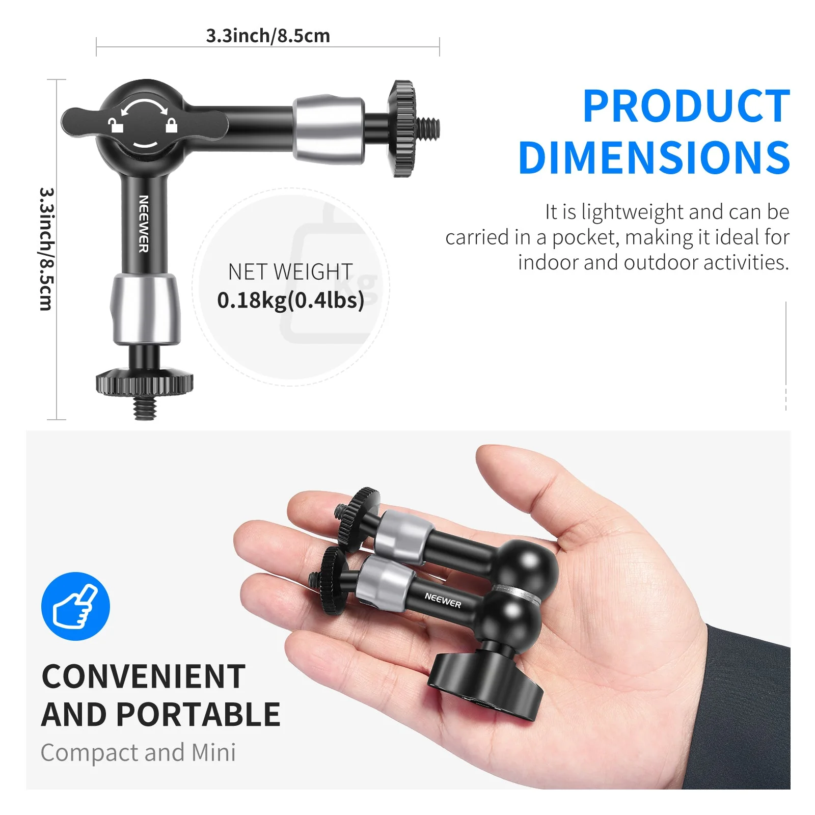 NEEWER ST15 Articulating Magic Arm - Image 7