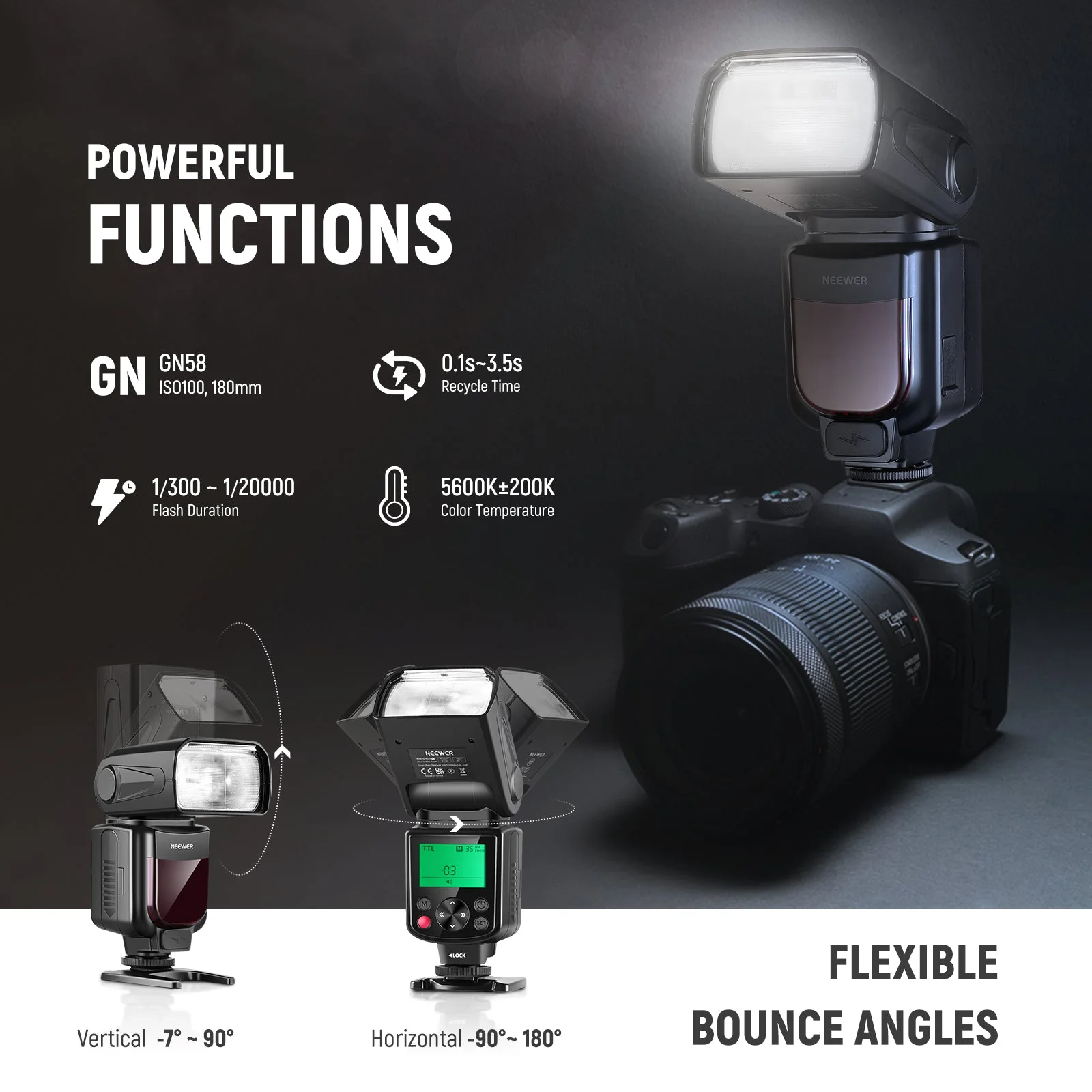 NEEWER Upgraded NW645II TTL Flash Speedlite - Image 10