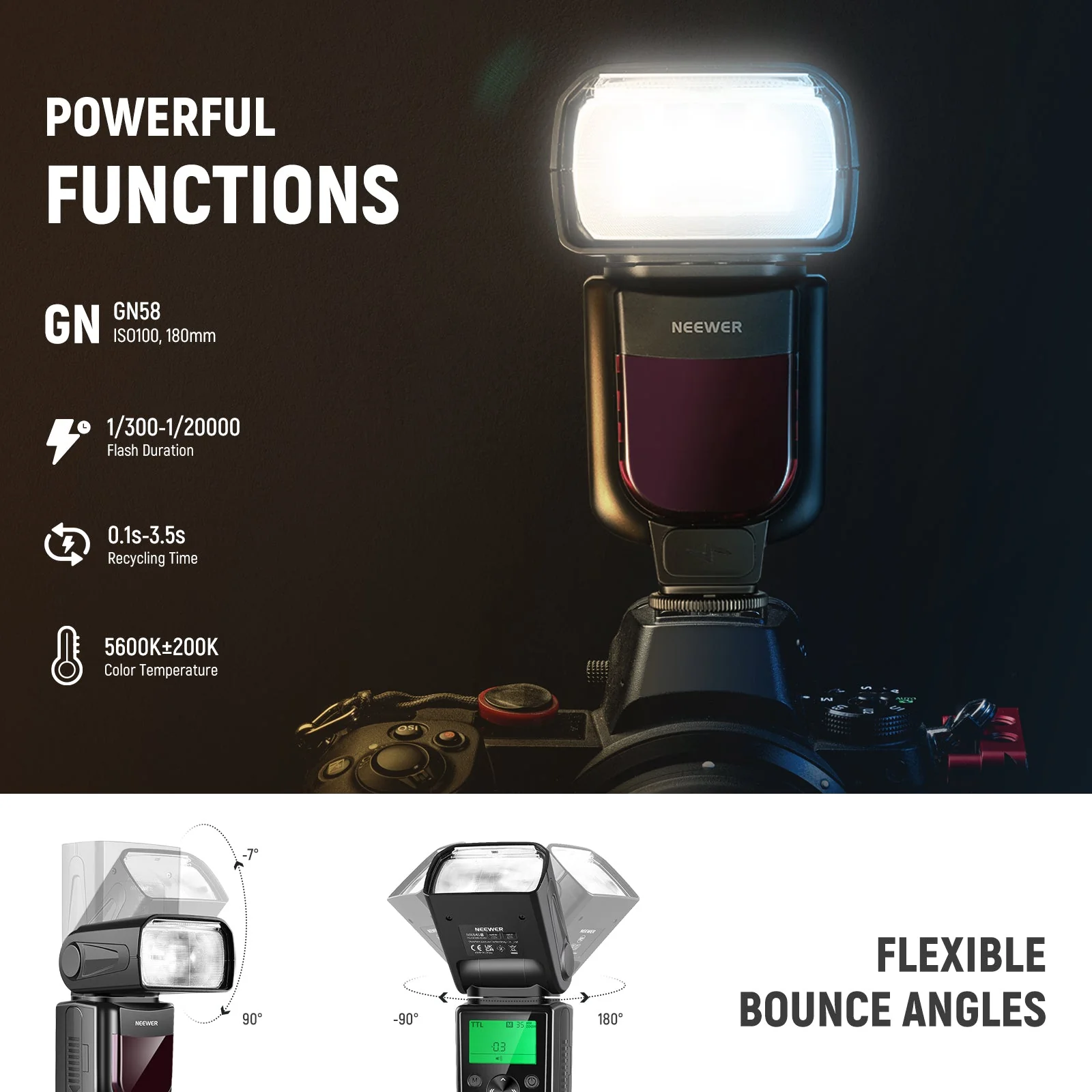 NEEWER Upgraded NW645II TTL Flash Speedlite - Image 18