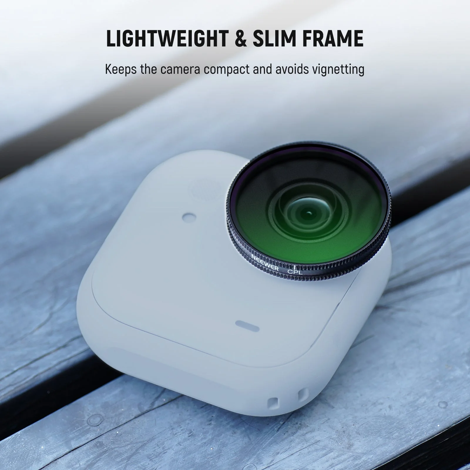 NEEWER UV/CPL/1/4 Black Diffusion Filter For Insta360 GO Ultra - Image 14