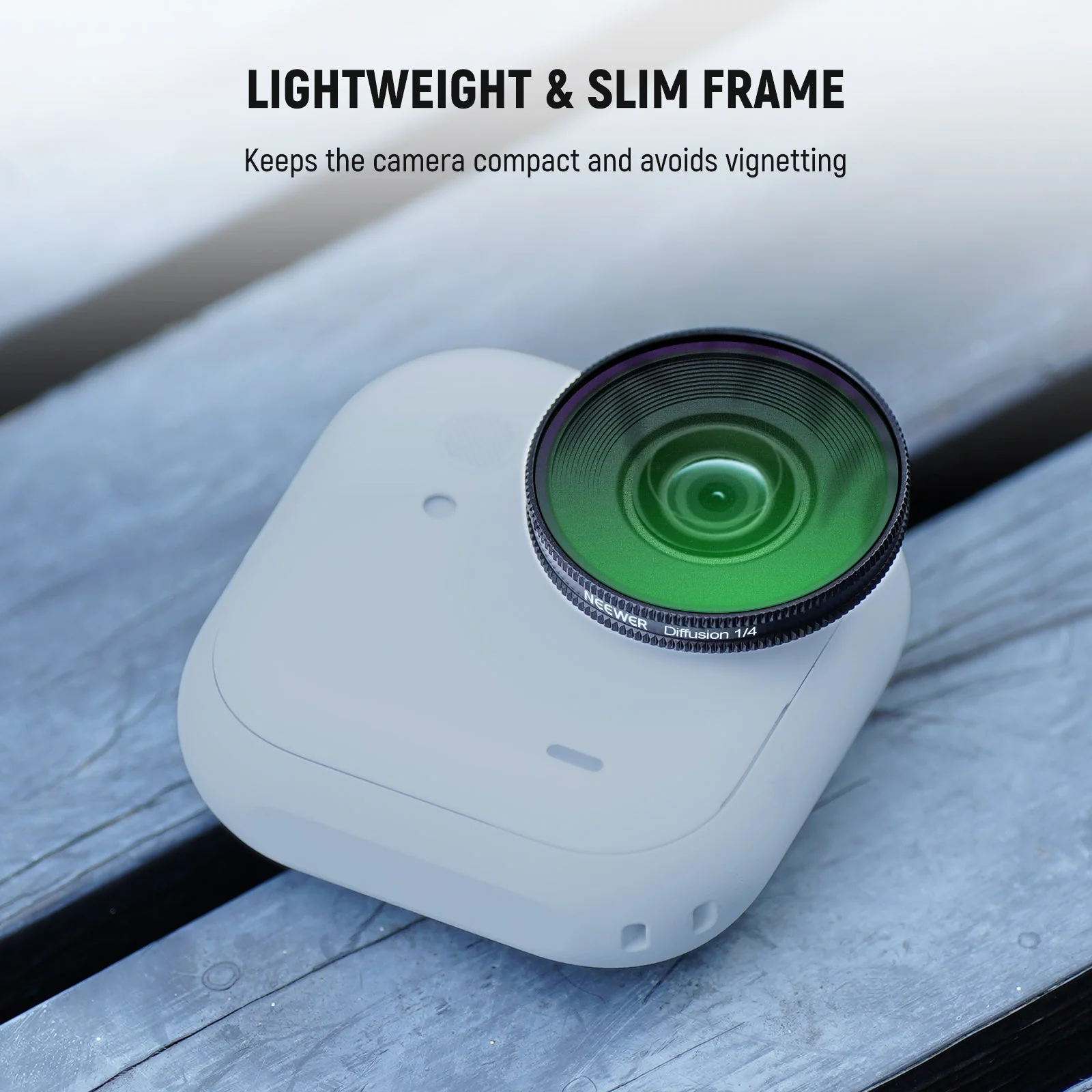 NEEWER UV/CPL/1/4 Black Diffusion Filter For Insta360 GO Ultra - Image 20