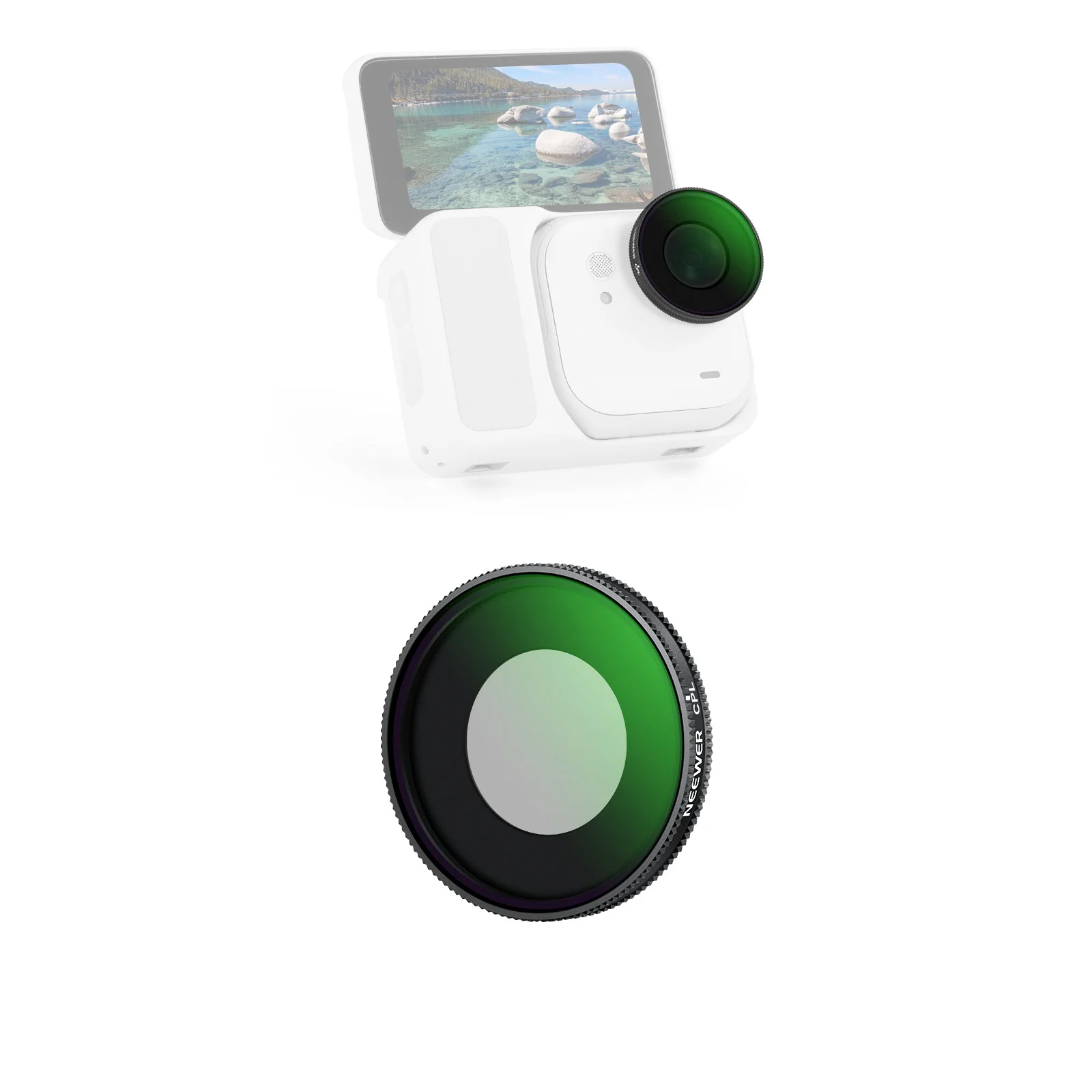 NEEWER UV/CPL/1/4 Black Diffusion Filter For Insta360 GO Ultra - Image 9