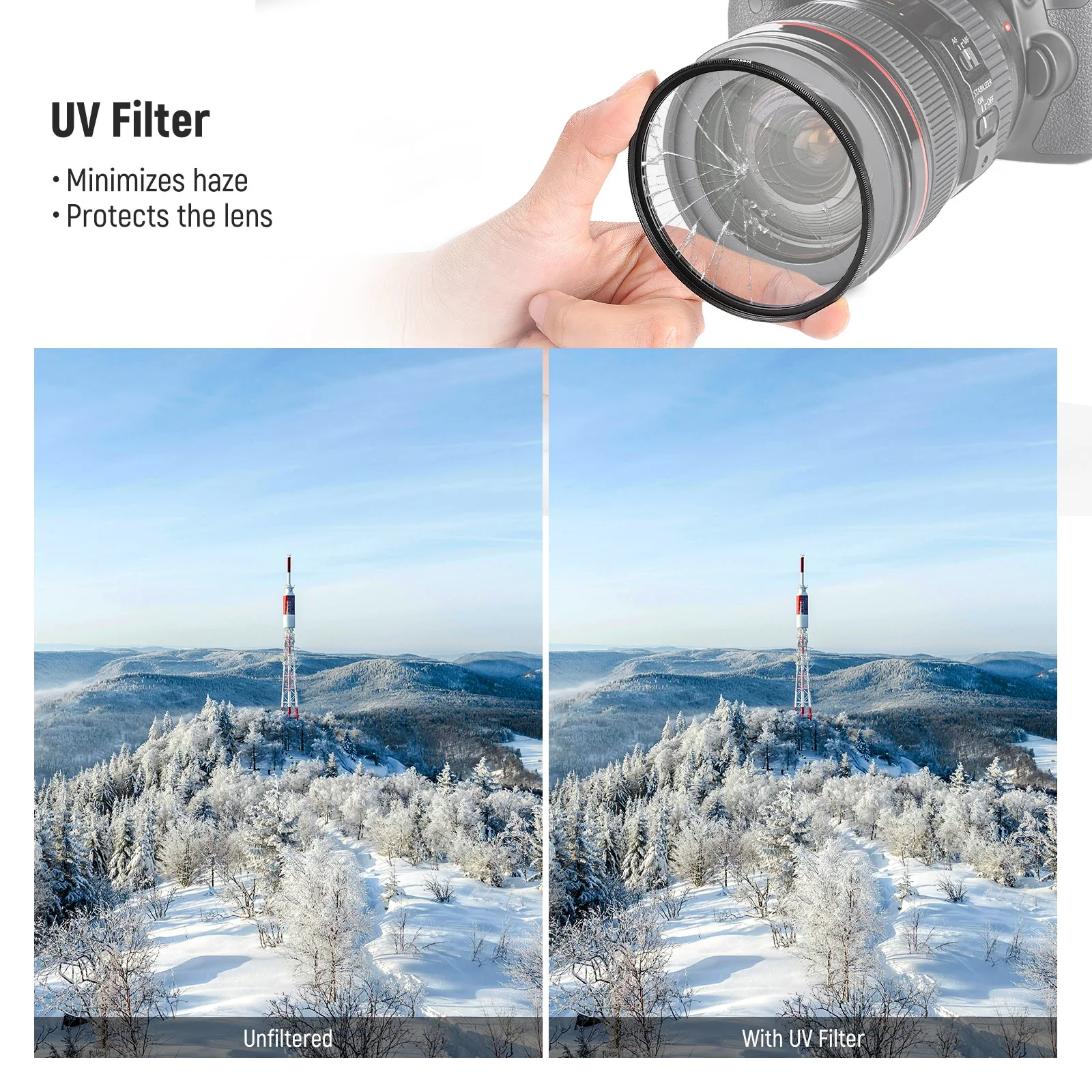 NEEWER UV/CPL/ND8 Camera Lens Filter Kit - Image 5