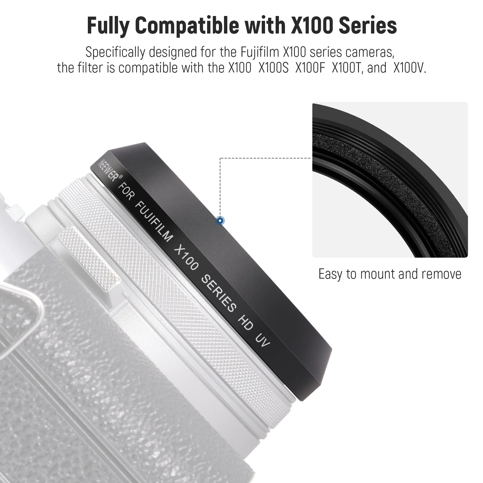 NEEWER  UV Protection Filter for X100 Series Cameras - Image 7
